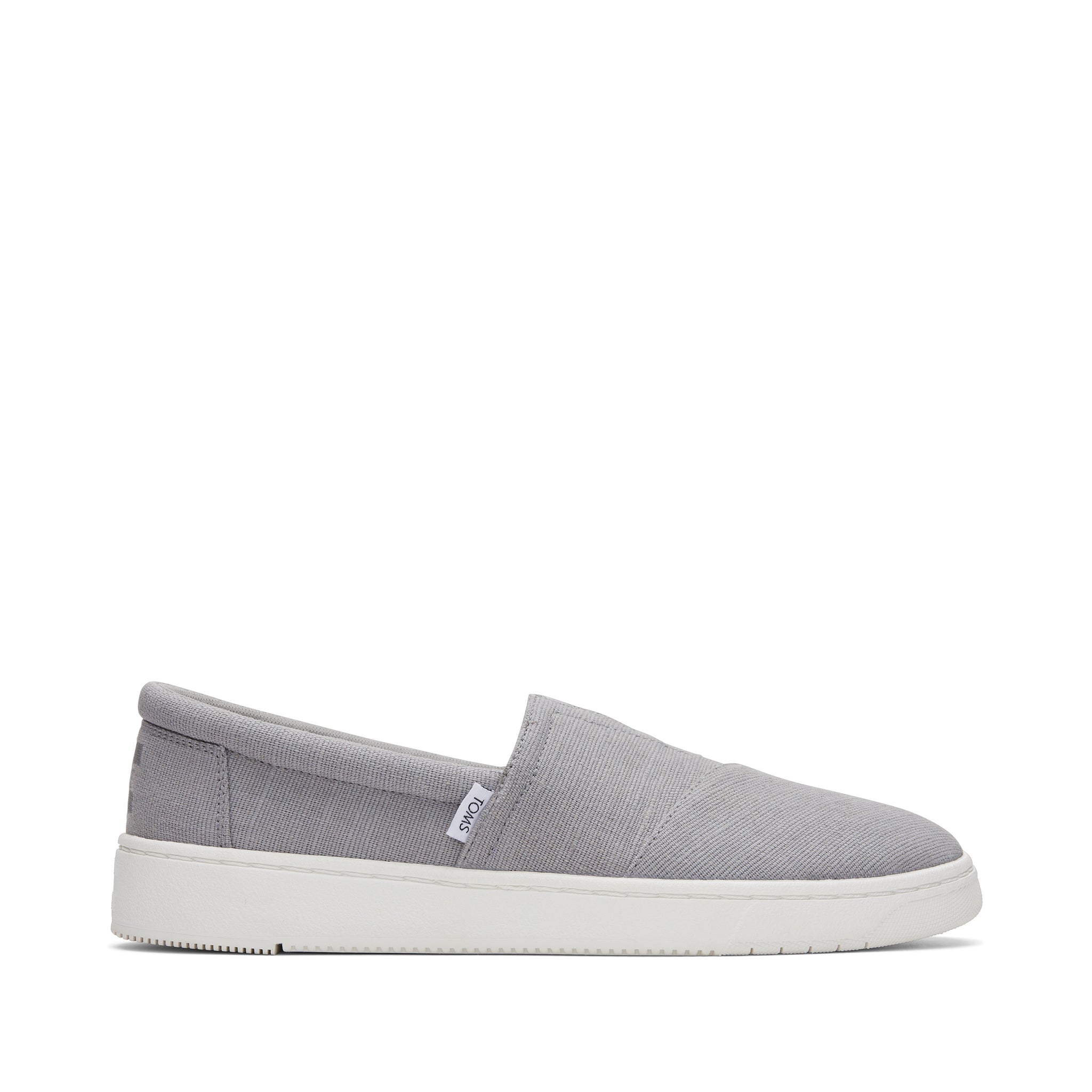 TRVL LITE Alpargata Grey Slip On Sneaker Side View