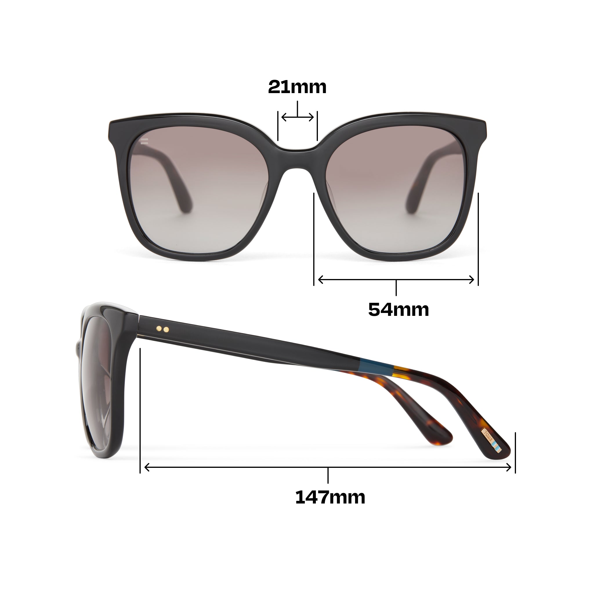 Charmaine Black Handcrafted Sunglasses