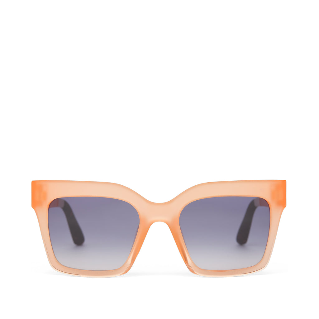 Adelaide Peach Crystal Fade Traveler Sunglasses Front View