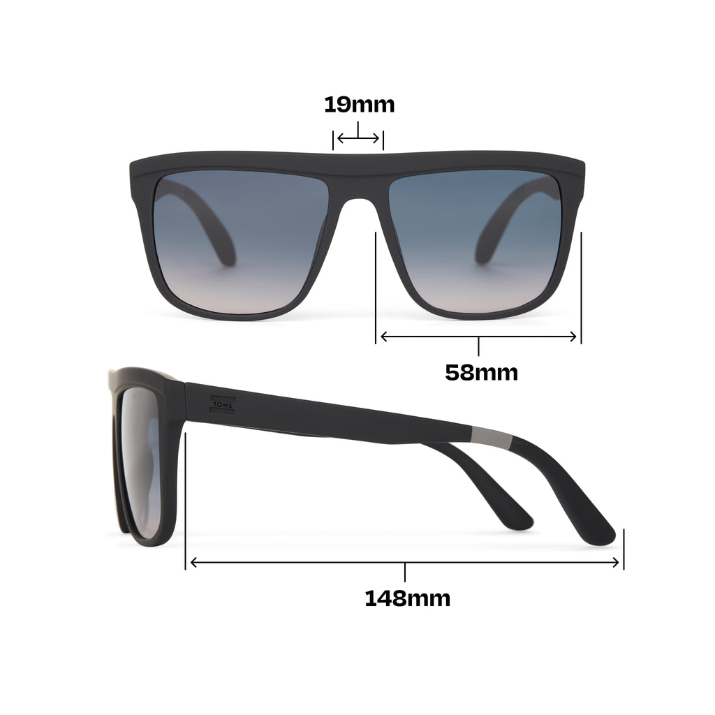 Jett Matte Black Traveler Sunglasses