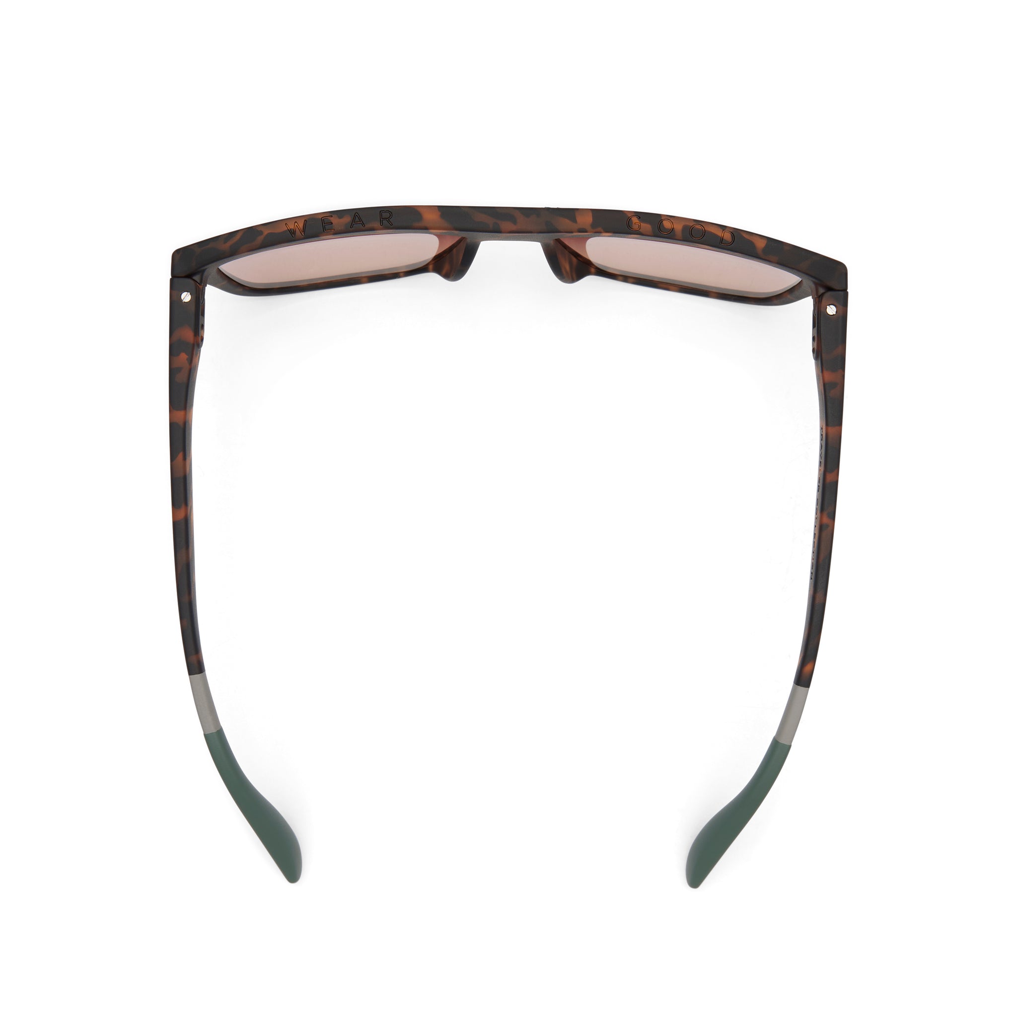 Jett Matte Tortoise Traveler Sunglasses Top View
