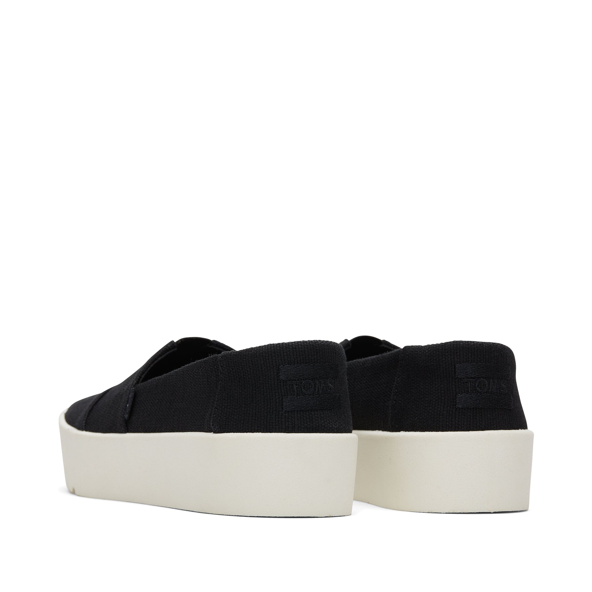 Verona Black Slip On Sneaker Back View