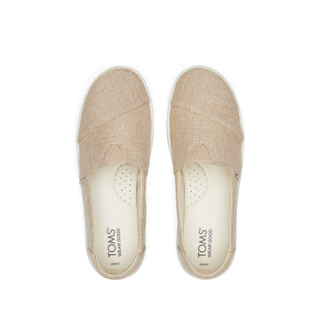 Verona Natural Slip On Sneaker Top View