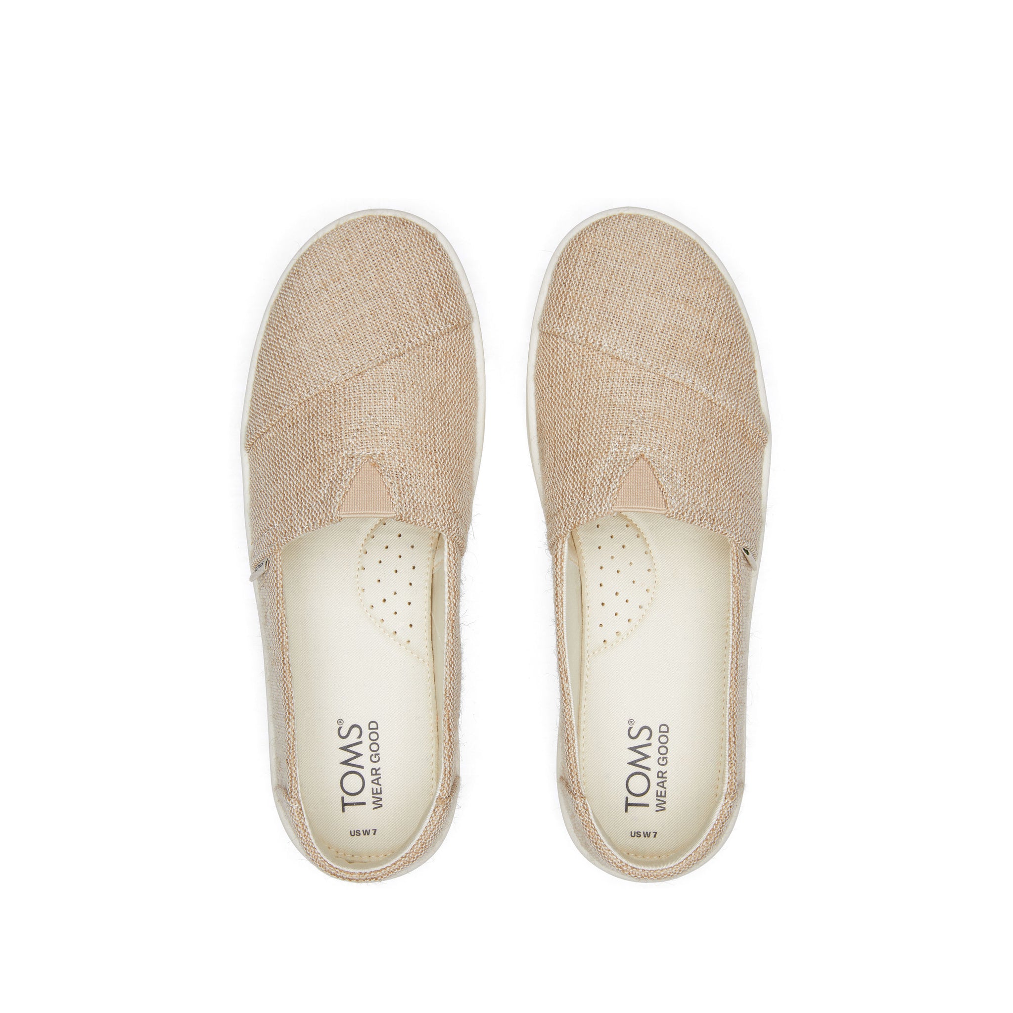 Verona Natural Slip On Sneaker Top View
