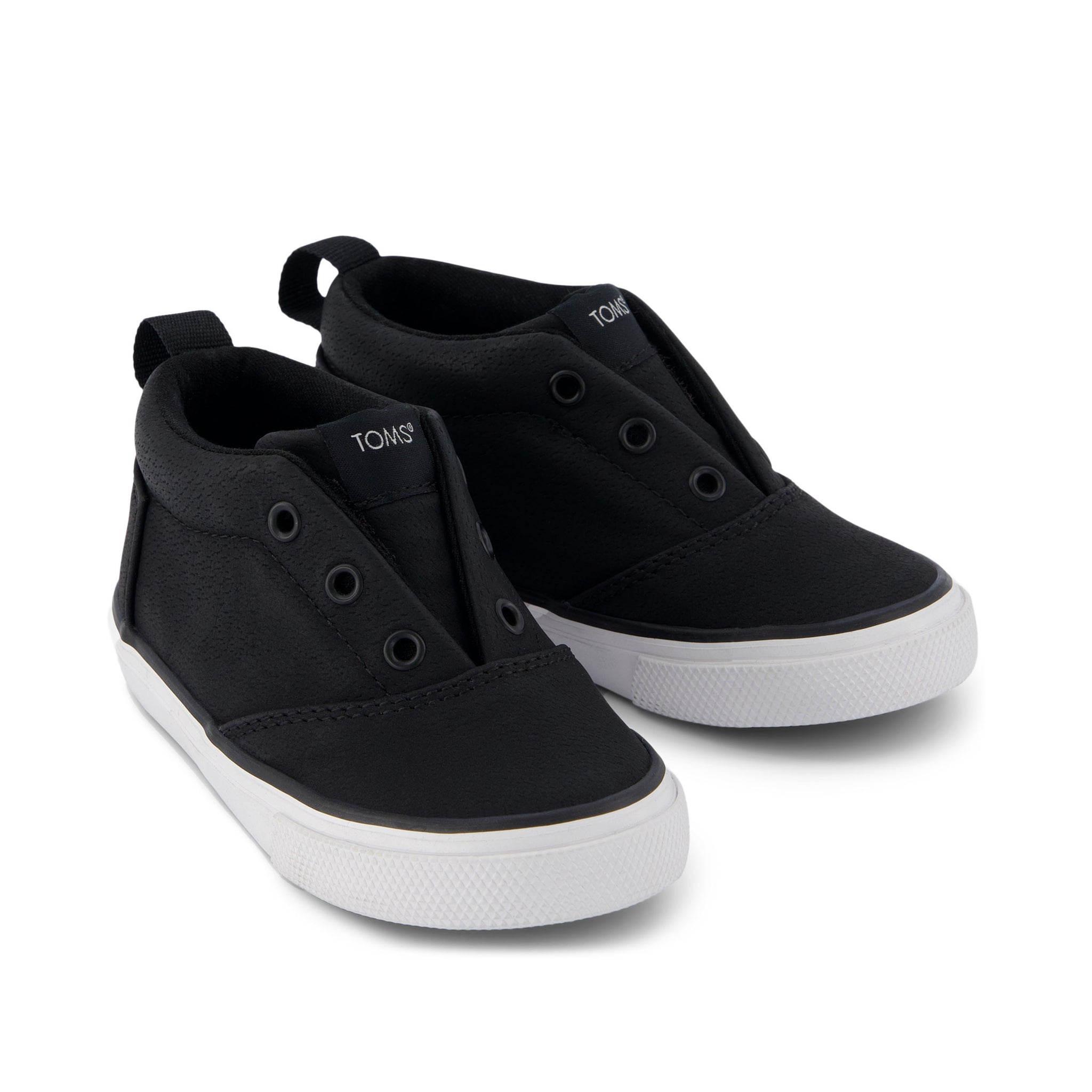 TOM Fenix Mid Black Suede Toddler Sneaker – TOMS.com