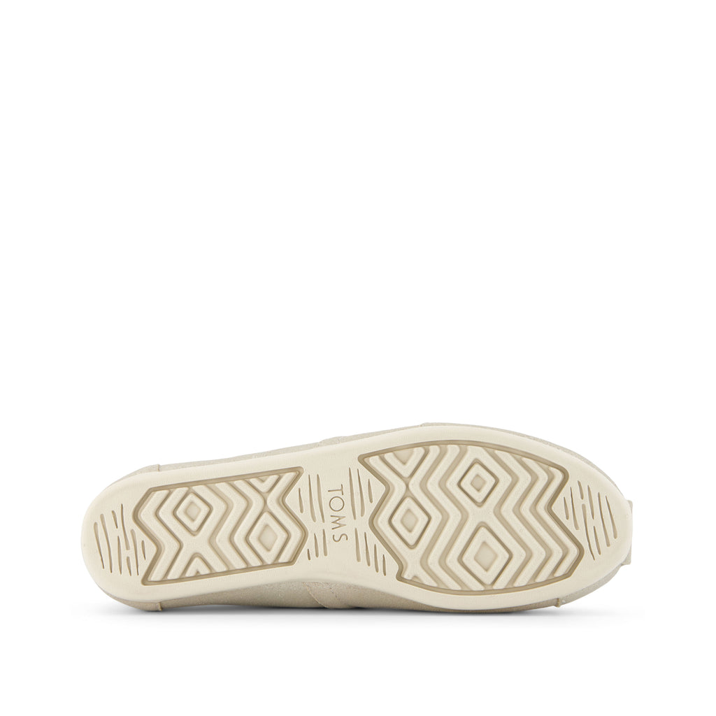 Alpargata Champagne Metallic Suede Bottom Sole View