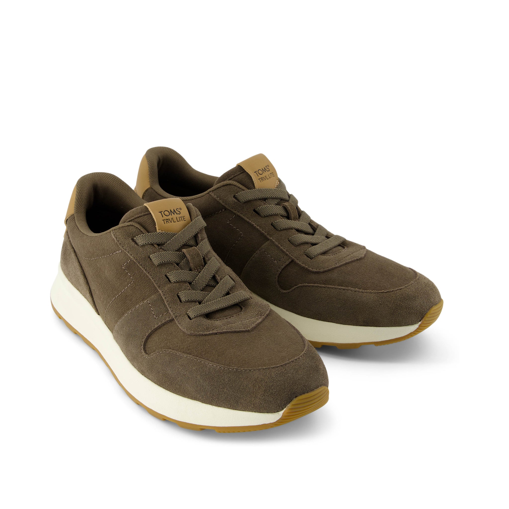 TRVL Lite Retro Runner Olive Water Repellent Sneaker – TOMS.com
