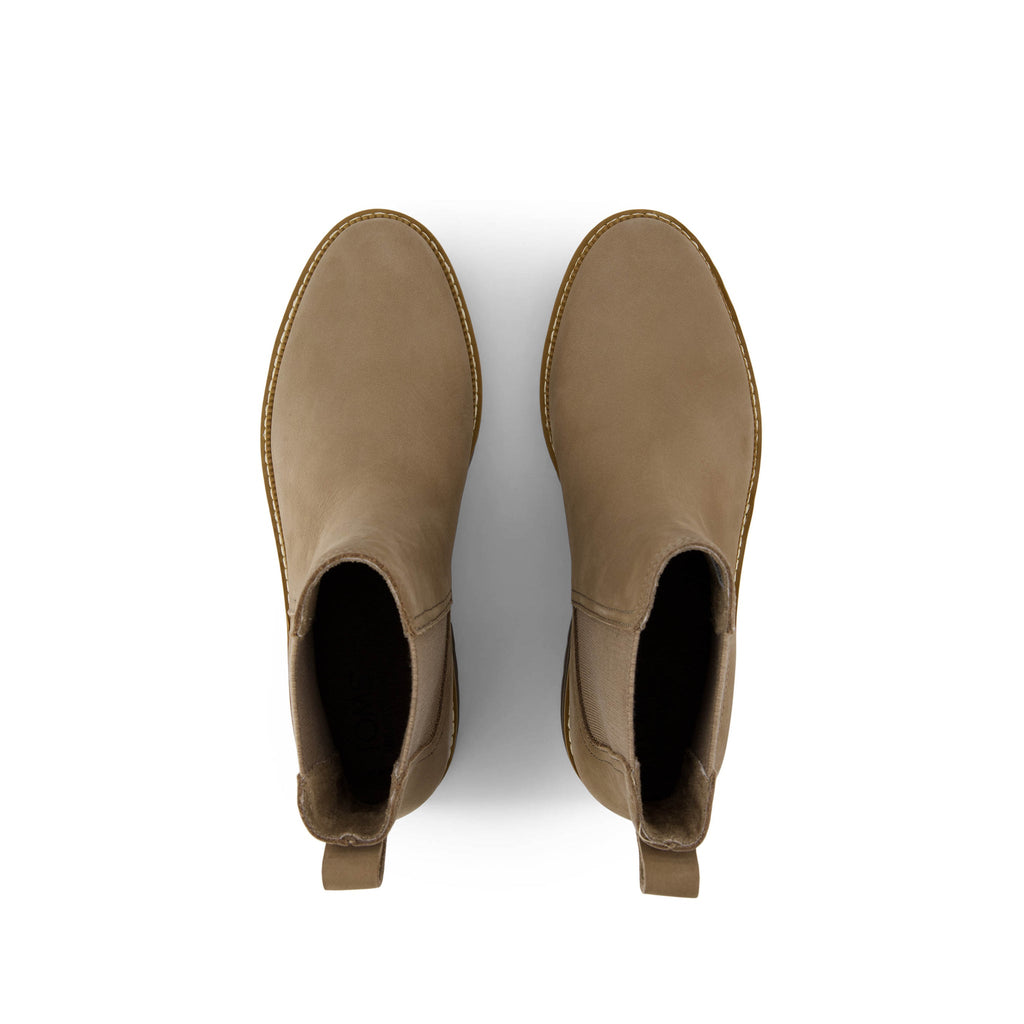 Bennet Boot - Water Resistant Dune Nubuck Leather Top View