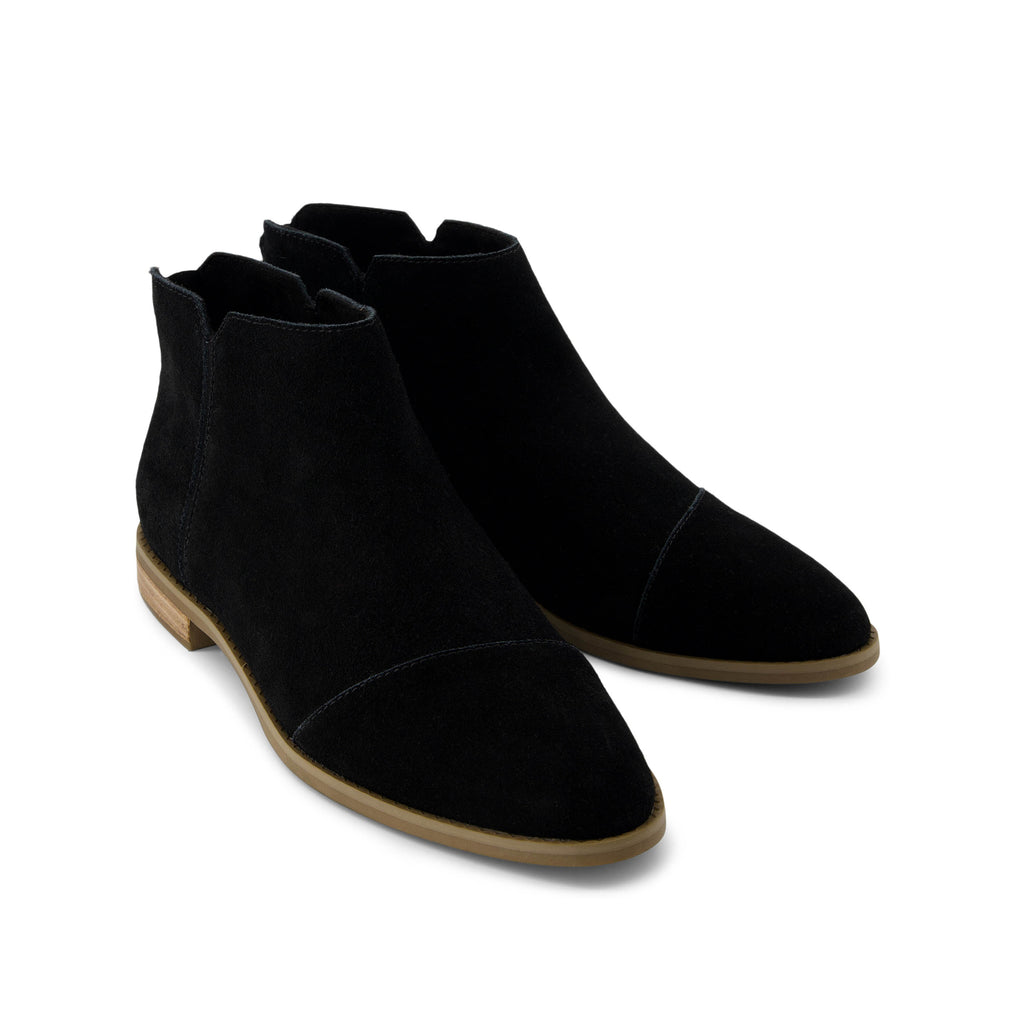 Rylie Black Suede Boot Front View