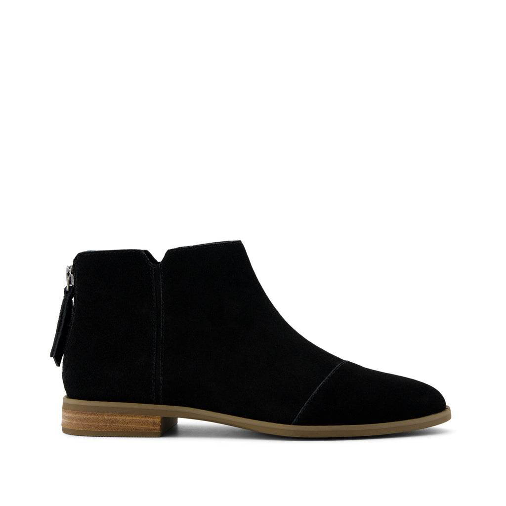 Rylie Black Suede Boot Side View