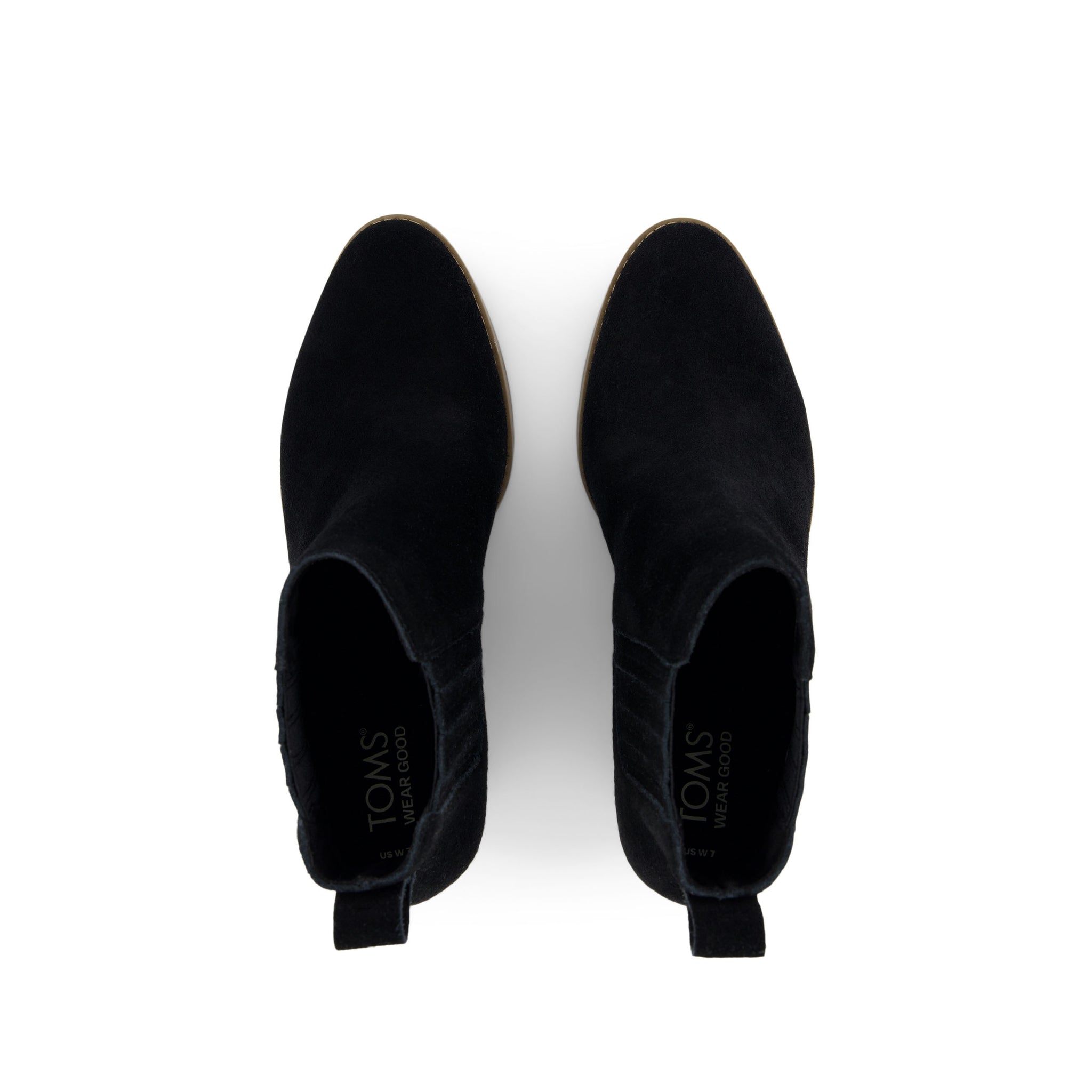 Noa Black Suede Boot Top View