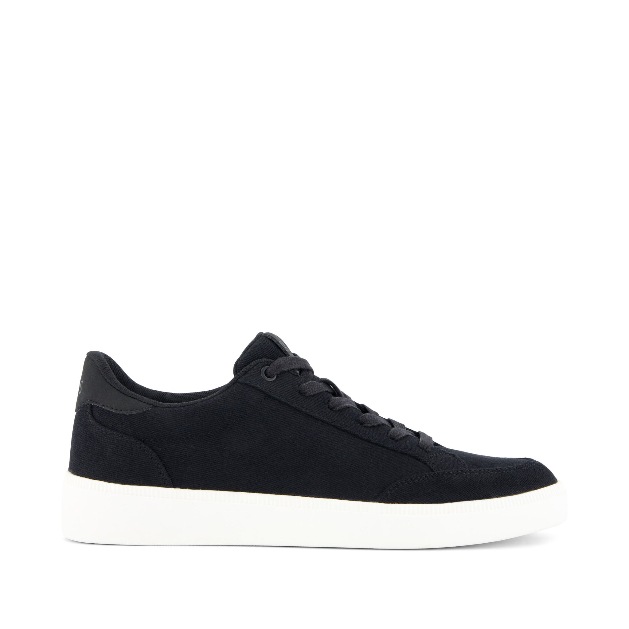 TRVL LITE Rio Black Vintage Twill Sneaker Side View