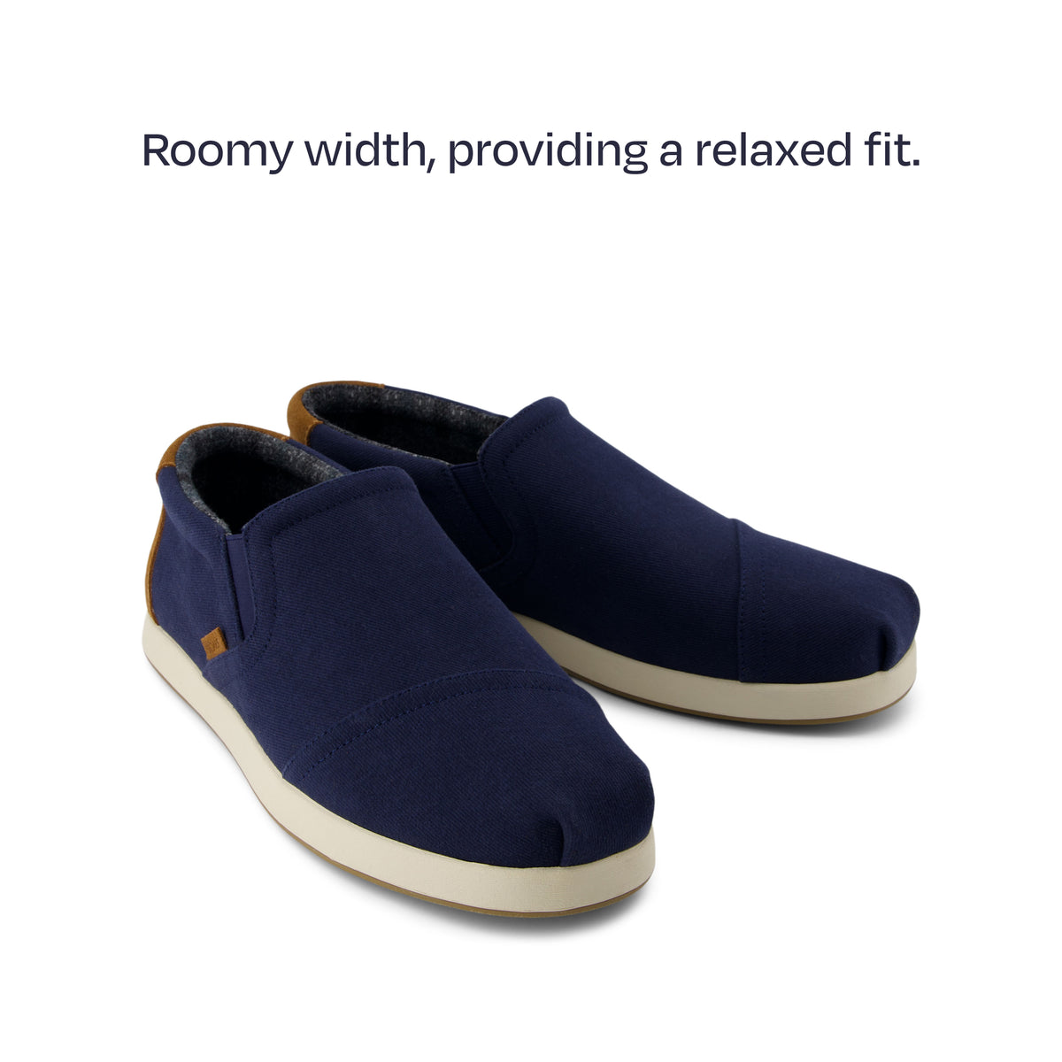 Toms Navy and Cream Slip-On Shoes Men’s Size 9.5 ?? Best Offer Accepted! Toms Classic Navy Canvas - Continental Shoes main image 4