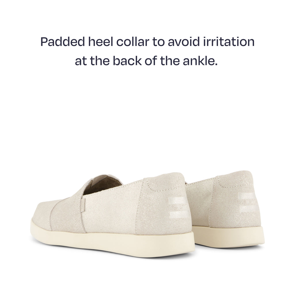 alpargata plus - padded hee collar to avoid irritation at the back of the ankle
