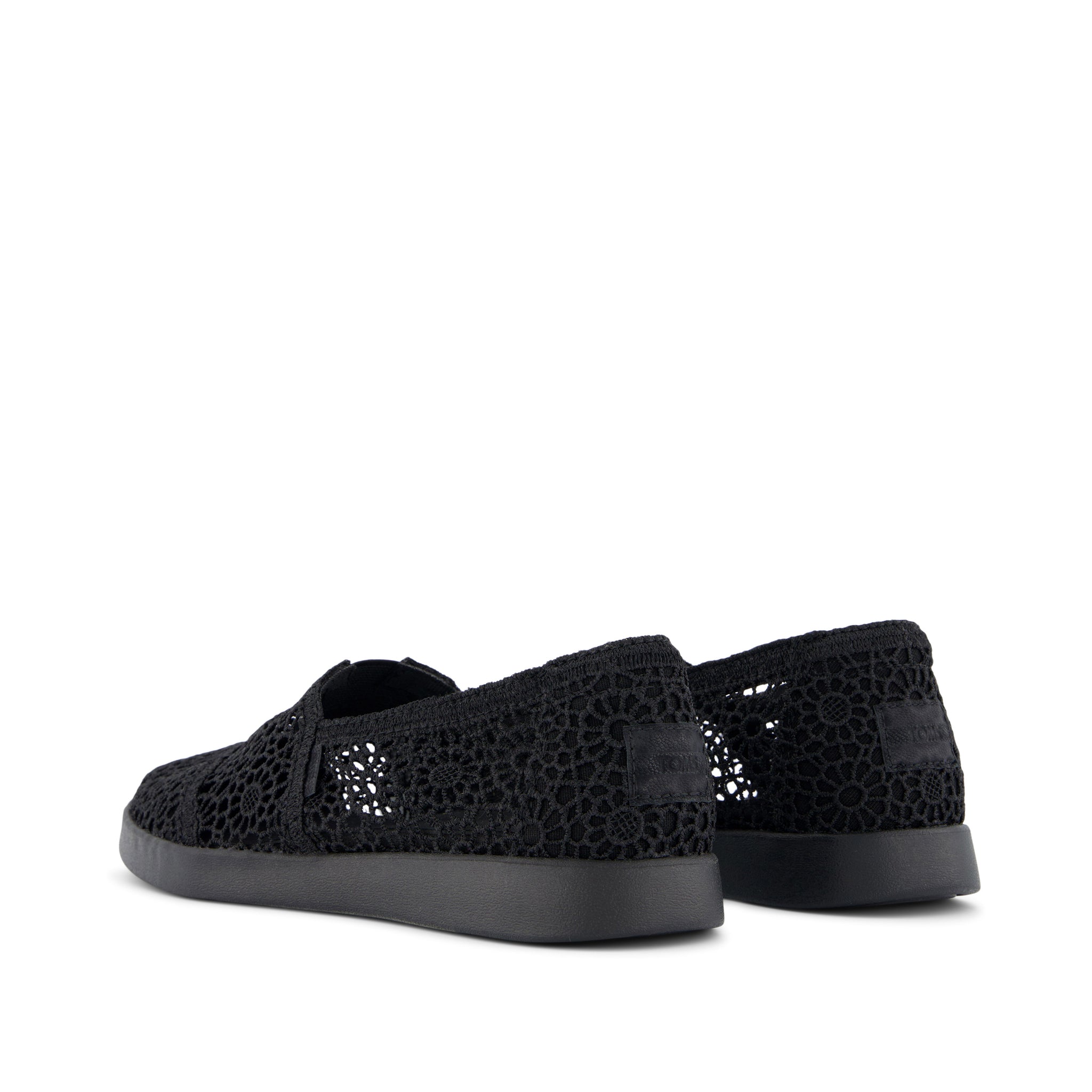 Womens Alpargata Plus Black Moroccan Crochet Espadrille – TOMS.com
