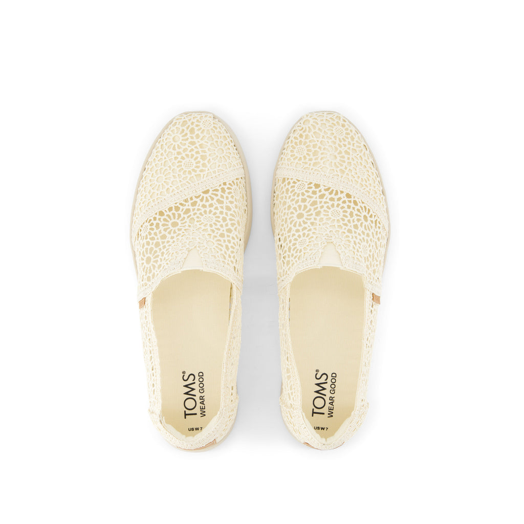 Alpargata Plus Natural Moroccan Crochet Top View