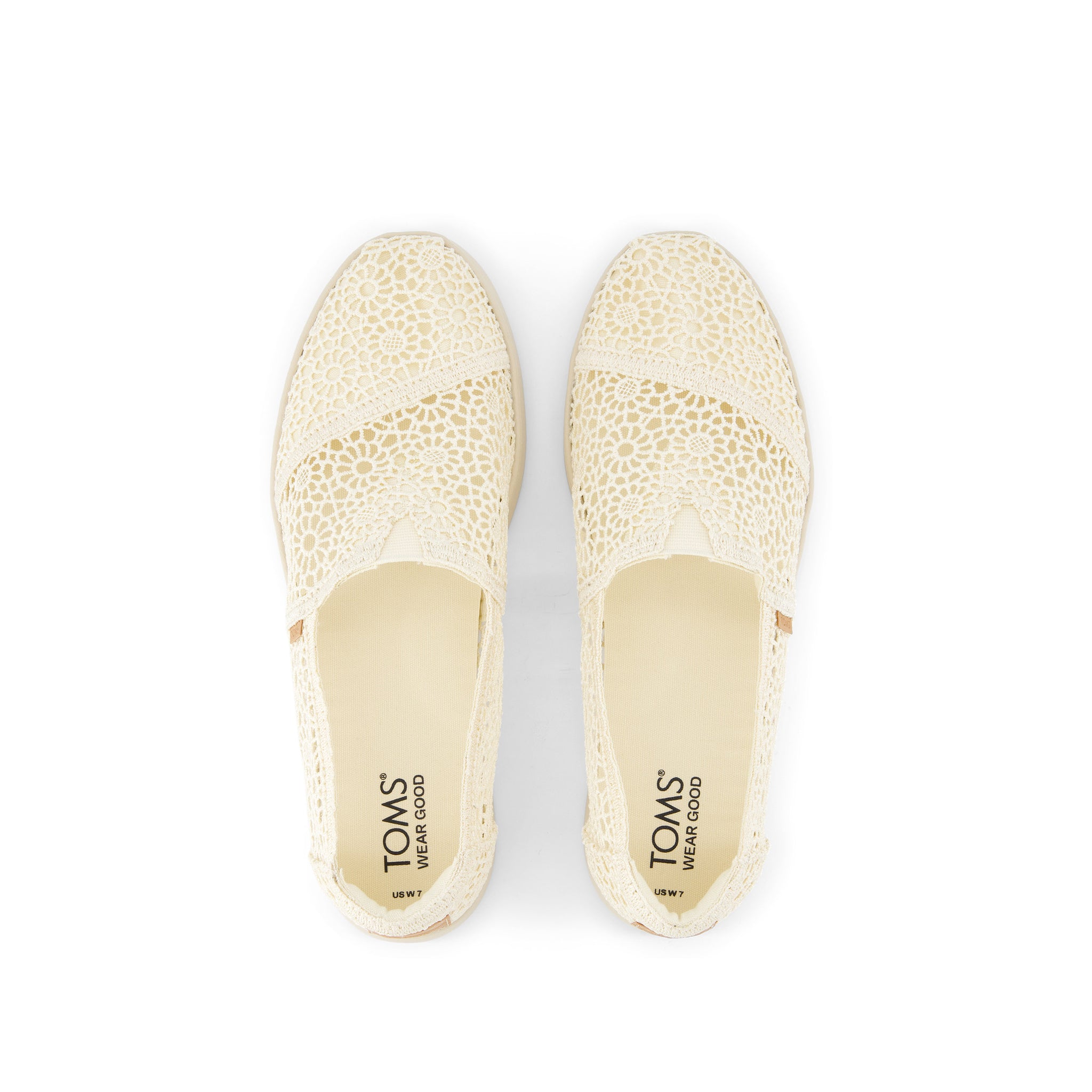 Alpargata Plus Natural Moroccan Crochet Top View