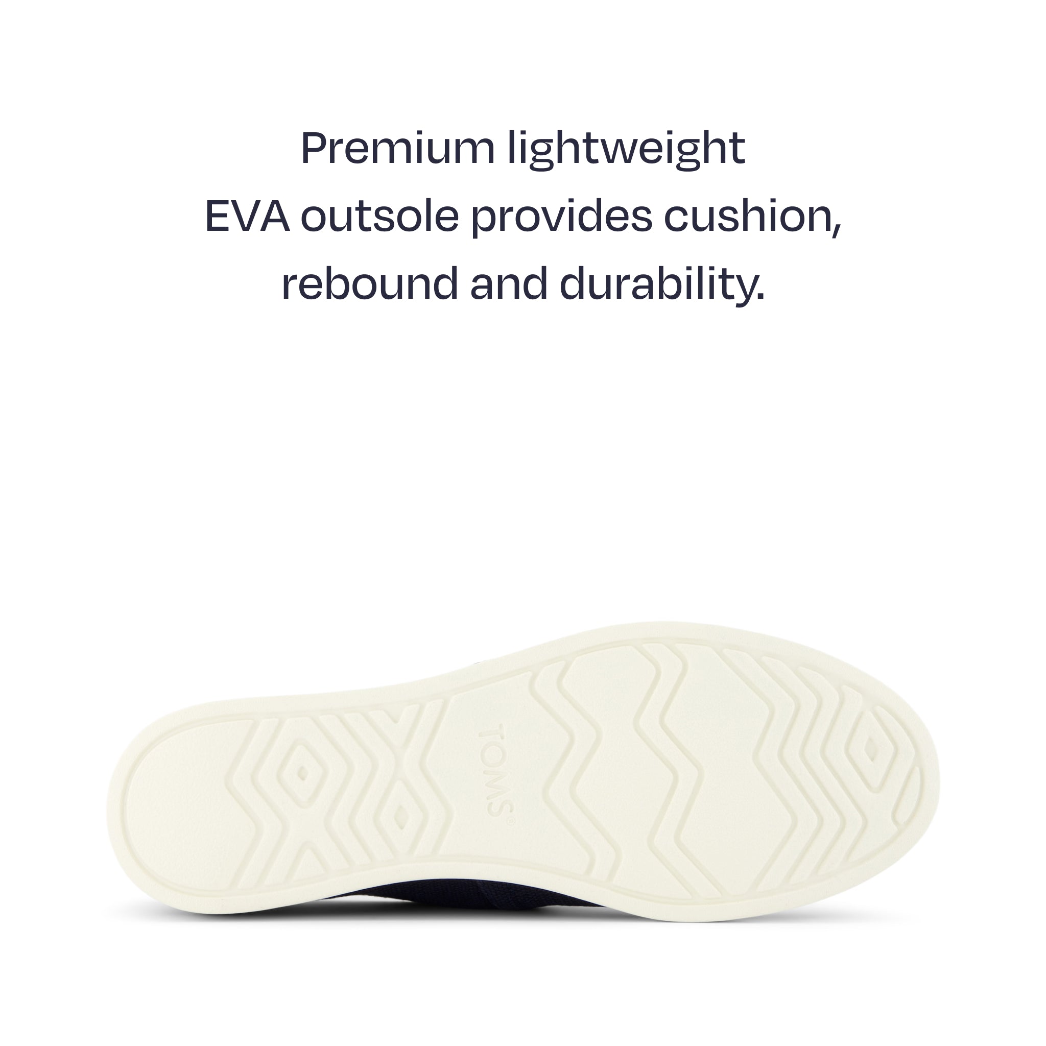 alpargata plus sole view - premium lightweight outsole for cushion and durability
