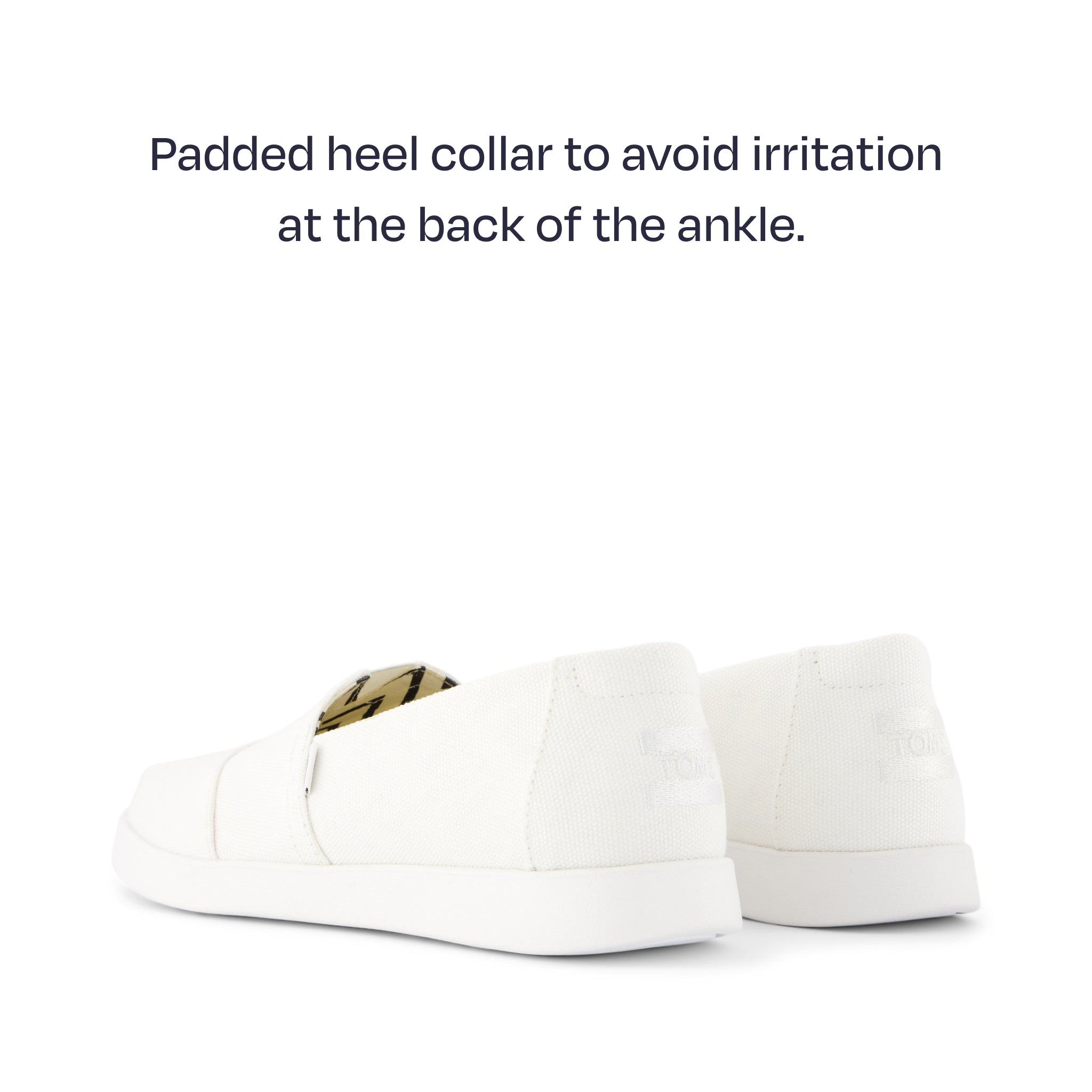 alpargata plus - padded hee collar to avoid irritation at the back of the ankle
