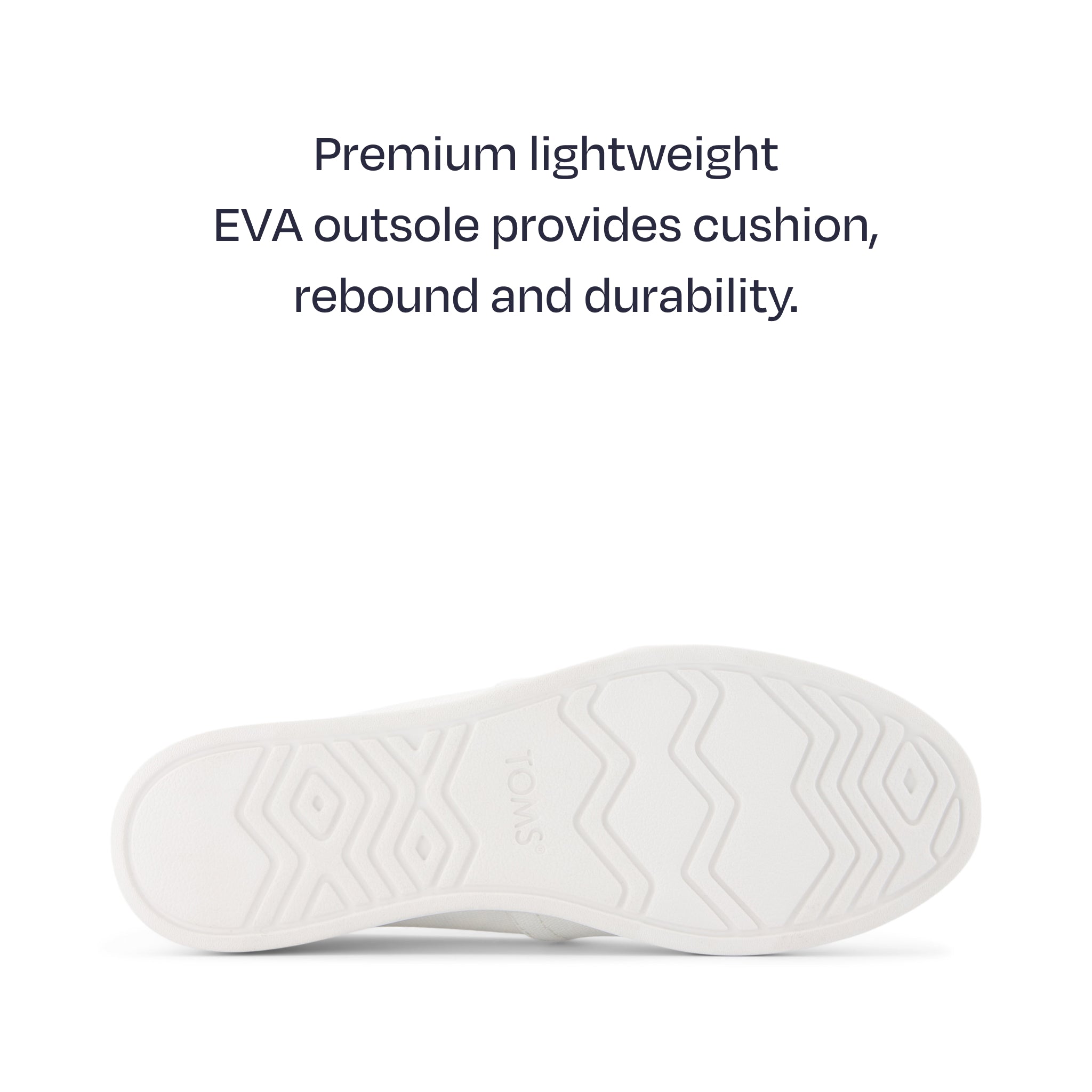 alpargata plus sole view - premium lightweight outsole for cushion and durability
