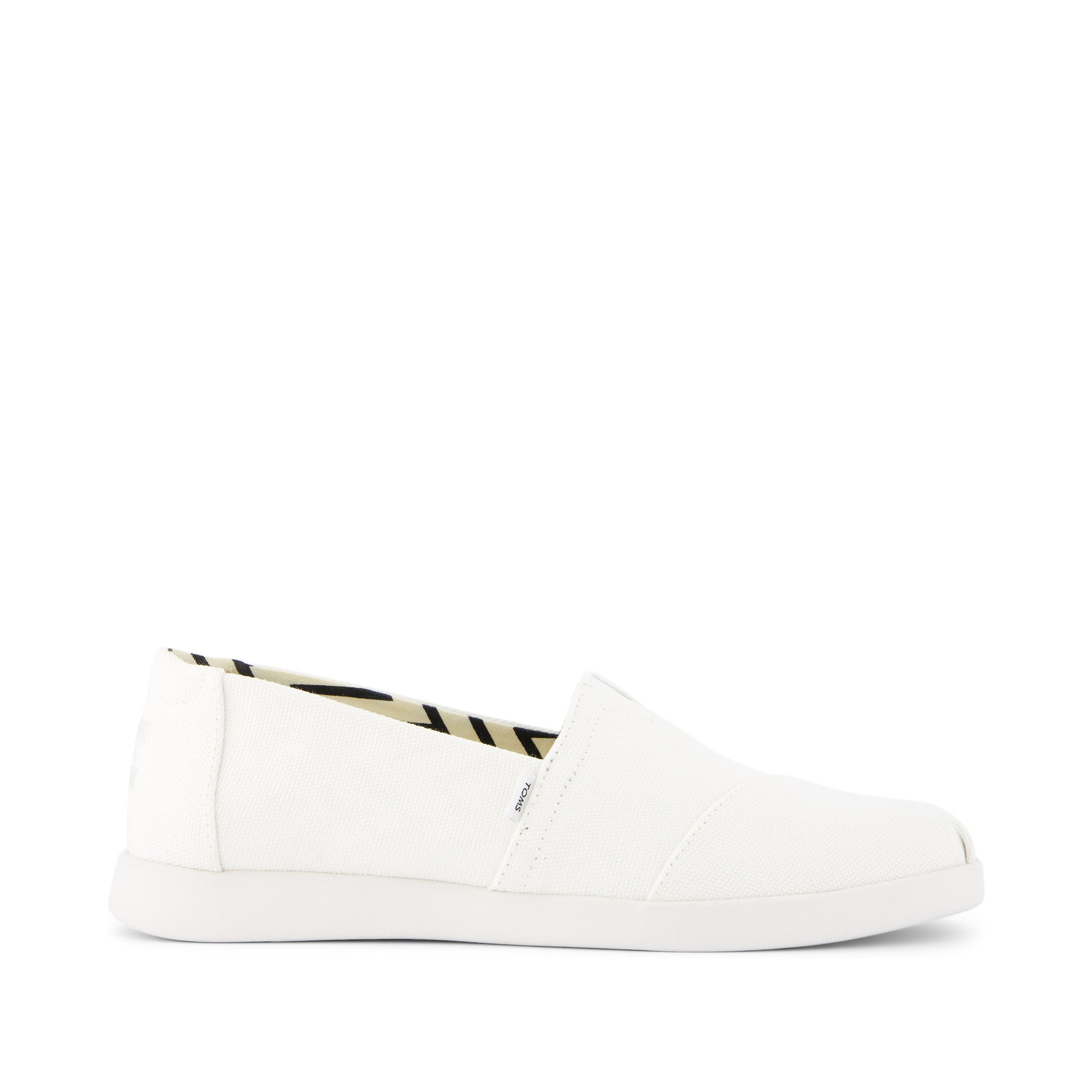 Alpargata Plus White Recycled Cotton Canvas Side View