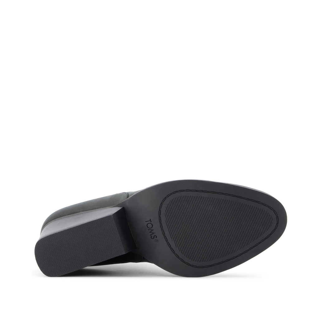 Noa Ankle Boot - All Black Leather Bottom Sole View