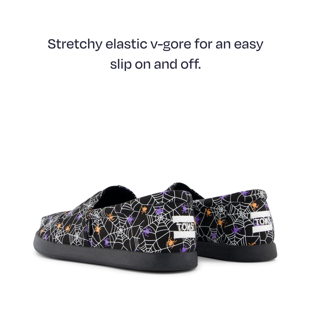 alp fwd back heel shot - stretchy elastic v gore for an easy slip on and off
