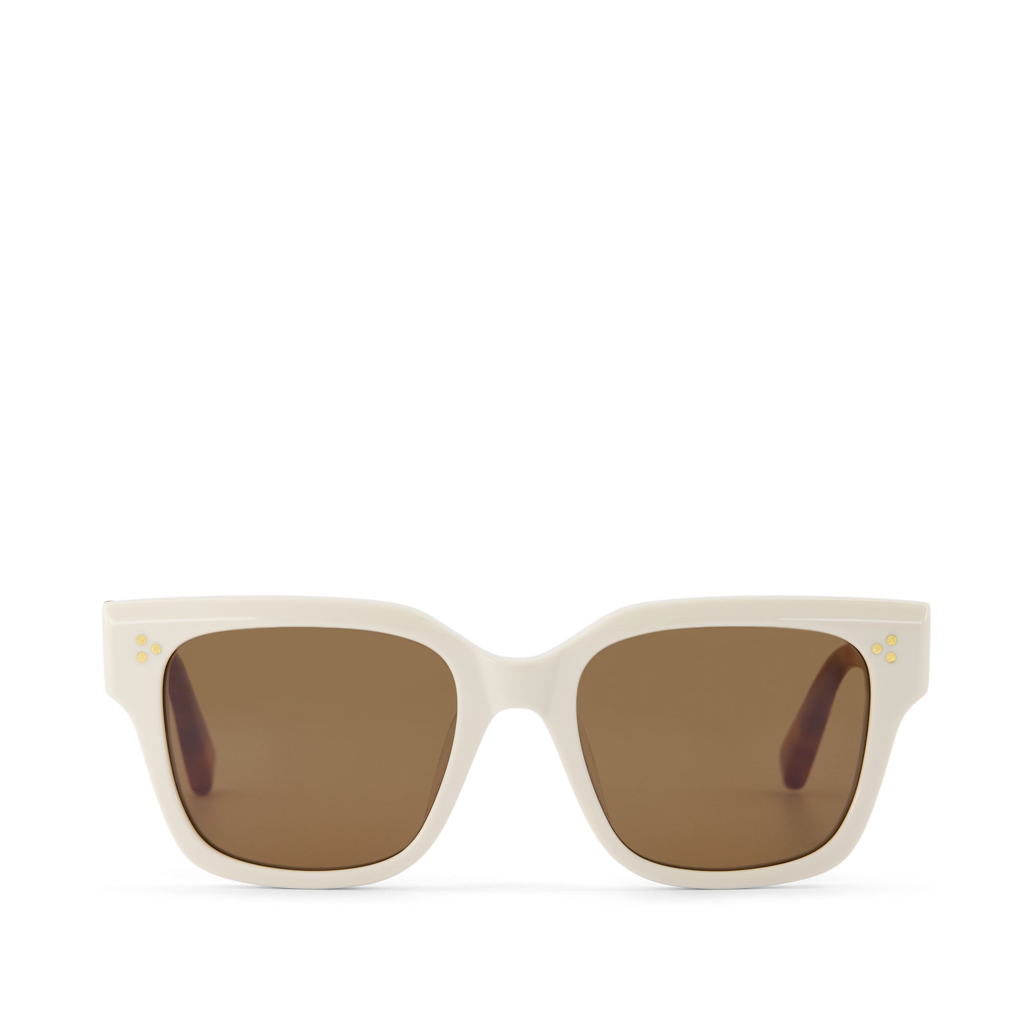 Madison Natural Honey Tortoise Handcrafted Sunglasses Front View