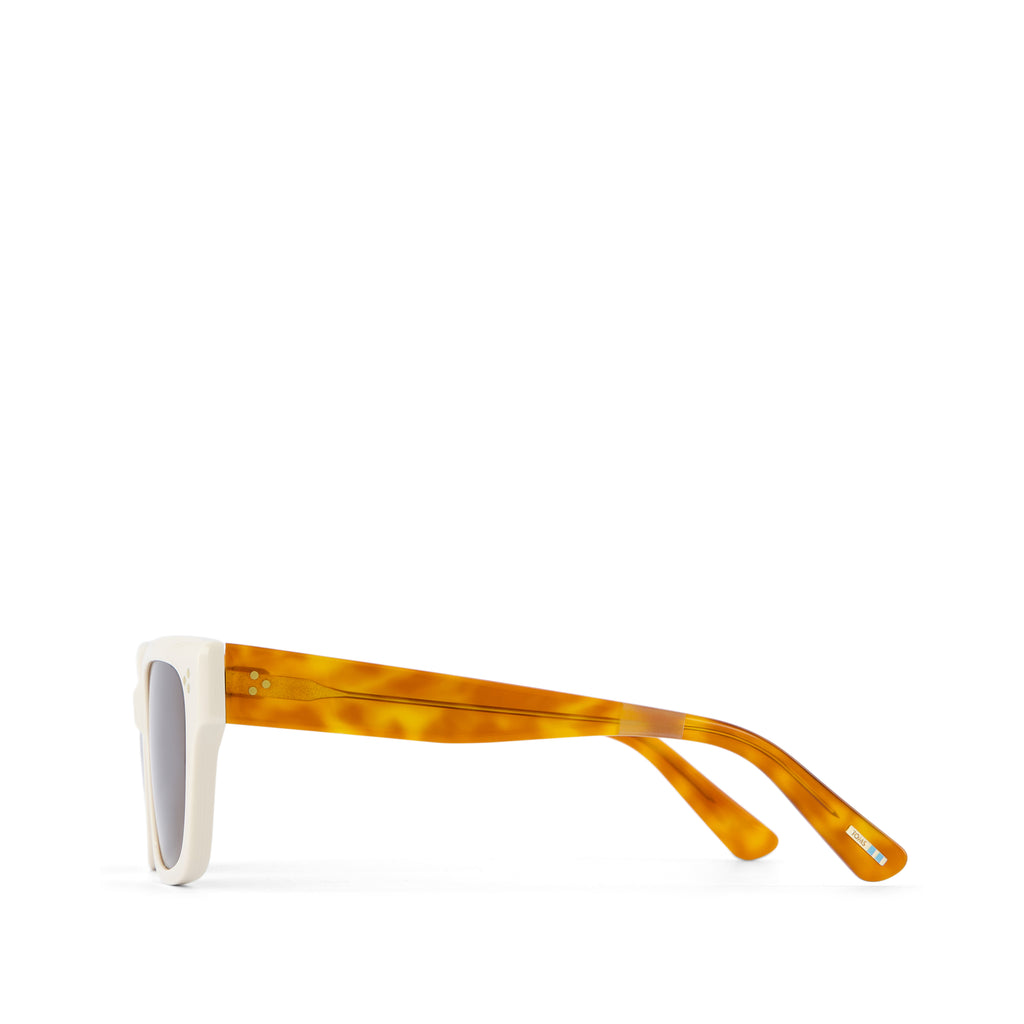 Madison Natural Honey Tortoise Handcrafted Sunglasses Side View