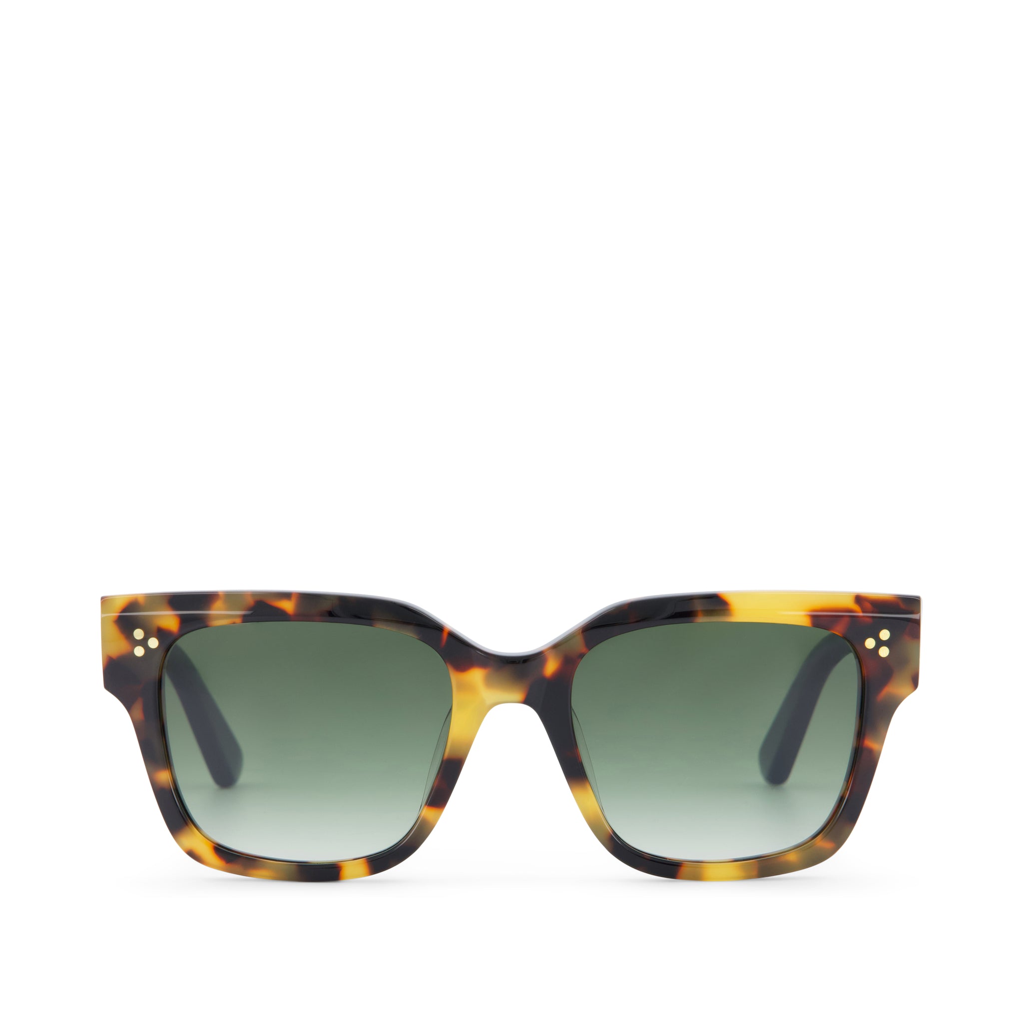 Madison Tortoise Handcrafted Sunglasses Front View