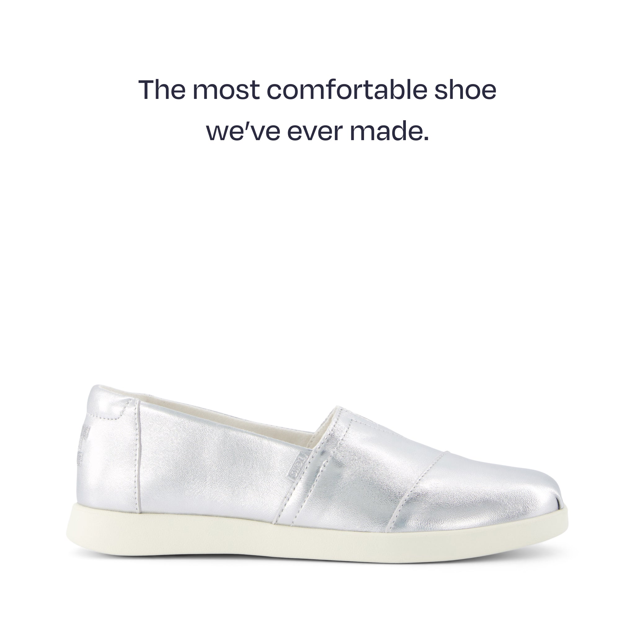 TOMS Women's Alpargata Plus Metallic, Silver, Size 10 TOMS Women's Alpargata Plus Metallic, Silver, Size 10