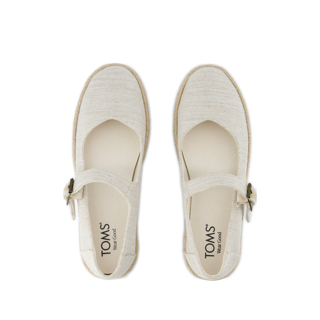 Carolina Mary Jane Espadrille - Natural Yarn Dye Top View