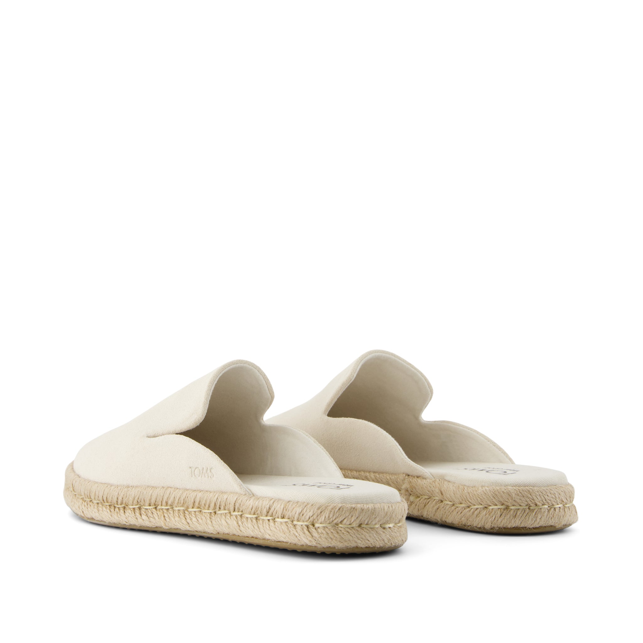Santiago Mule Espadrille - Light Sand Suede Back View