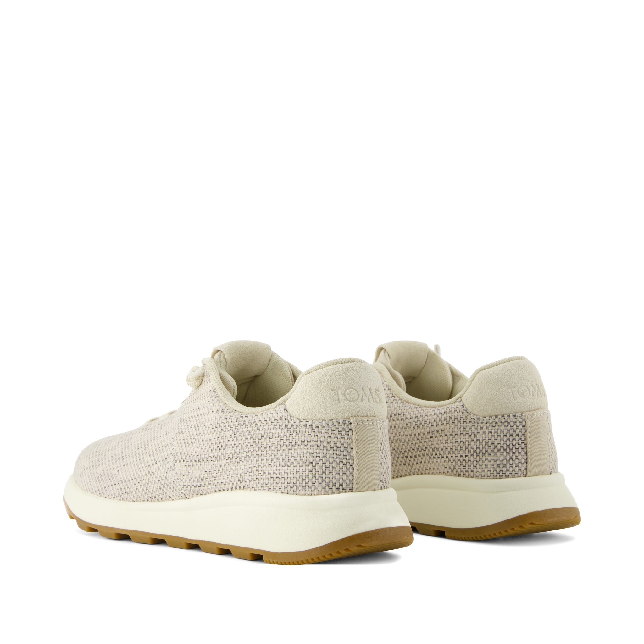 TRVL LITE Cabrillo Sneaker - Water Repellent Fog Textured Melange and Suede Back View