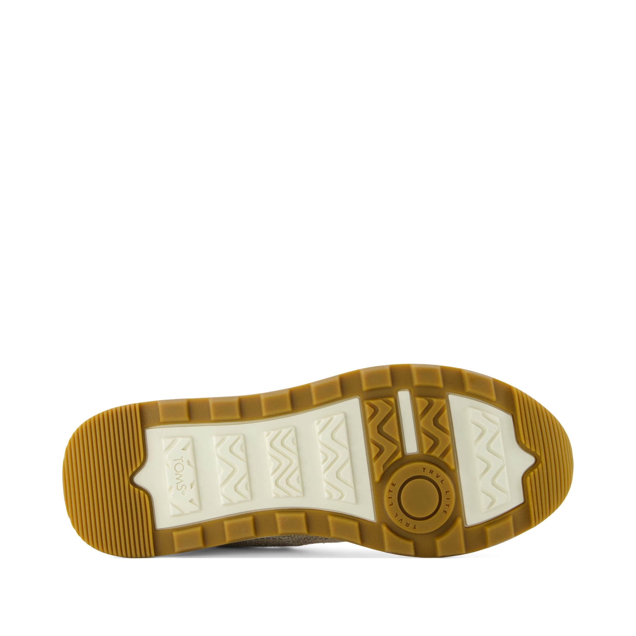 TRVL LITE Cabrillo Sneaker - Water Repellent Fog Textured Melange and Suede Bottom Sole View