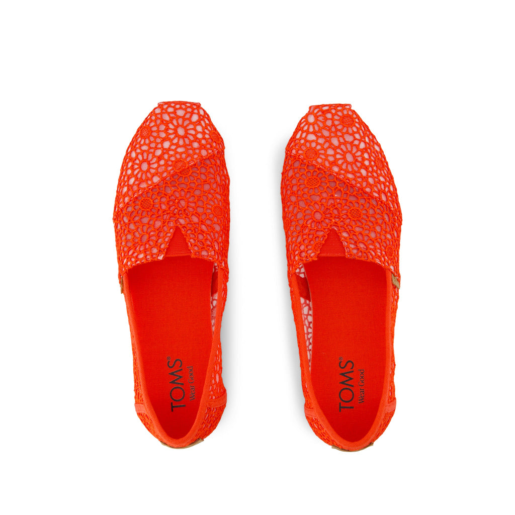 Alpargata Classic - Flame Moroccan Crochet Top View