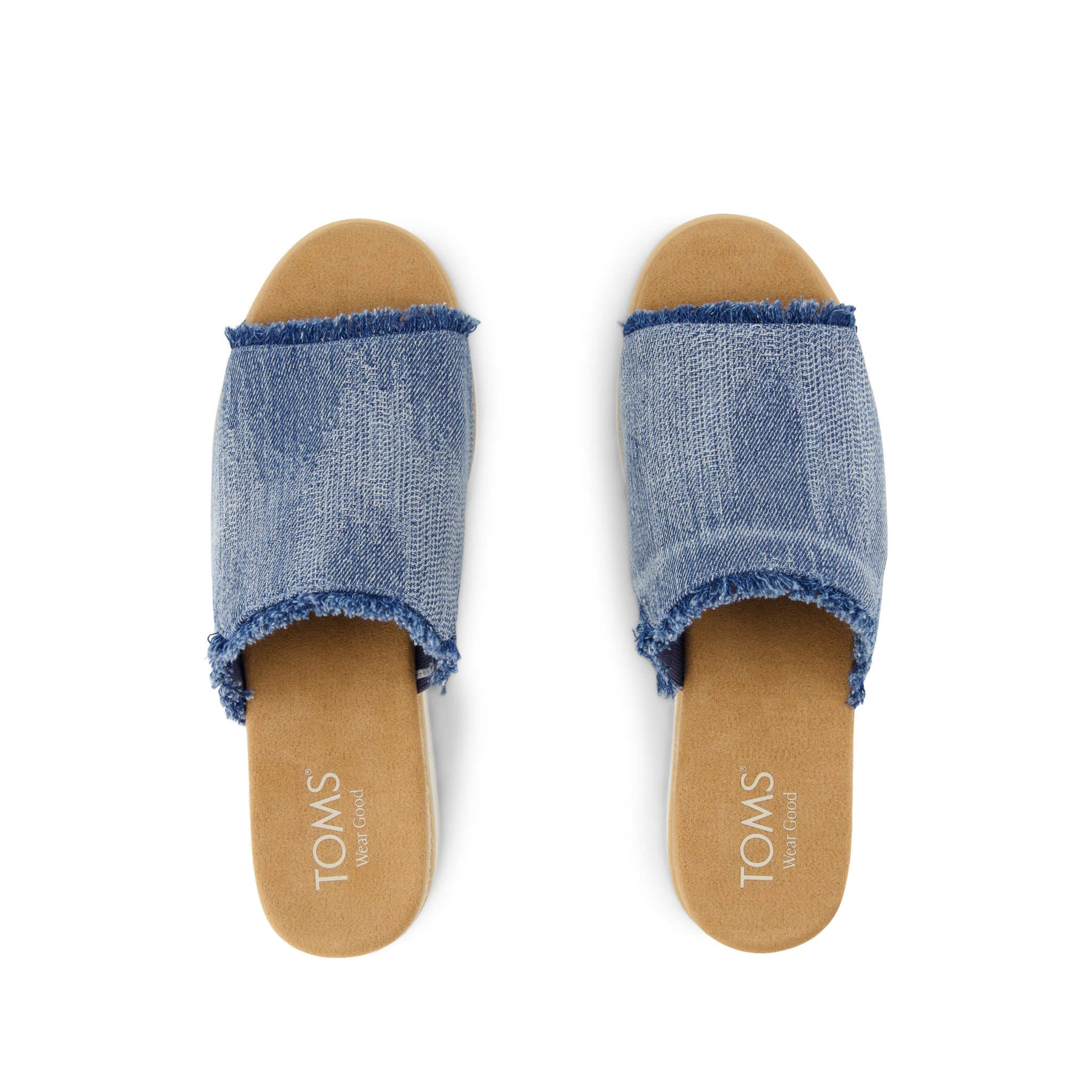 【新品】DIANAデニムウェッジミュール Diana Mule Wedge Sandal Dark Sky Textured Denim – TOMS.com