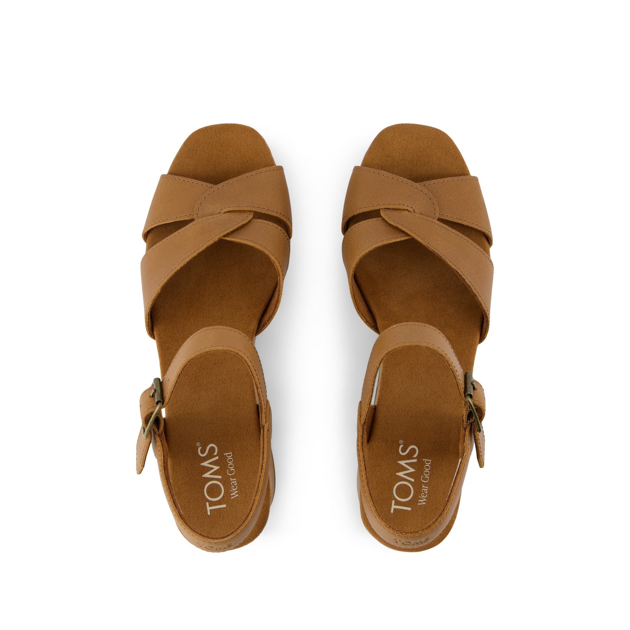 Isla Heeled Sandal - Brown Sugar Leather Top View