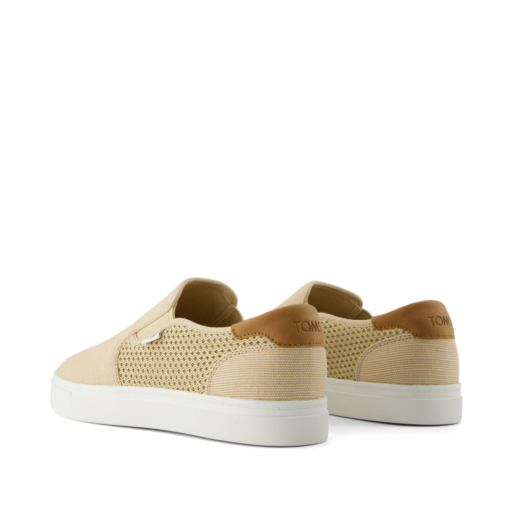 Baja 2.0 Slip On Sneaker - Almond Legacy Canvas and Textured Mesh Back View