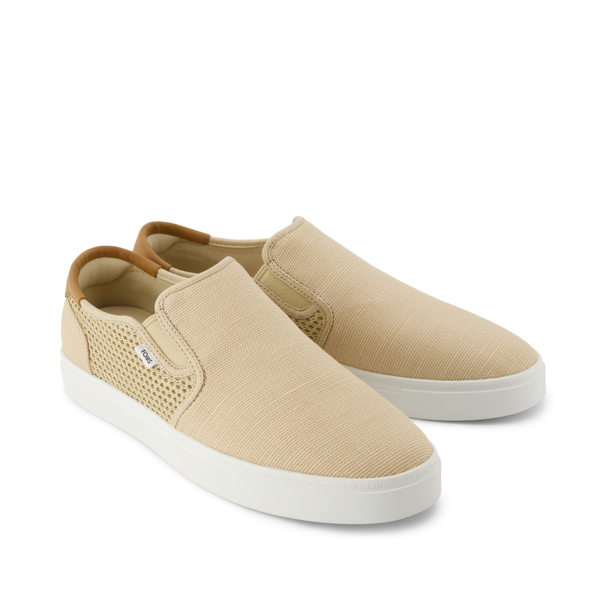 Baja 2.0 Slip On Sneaker - Almond Legacy Canvas and Textured Mesh Front View