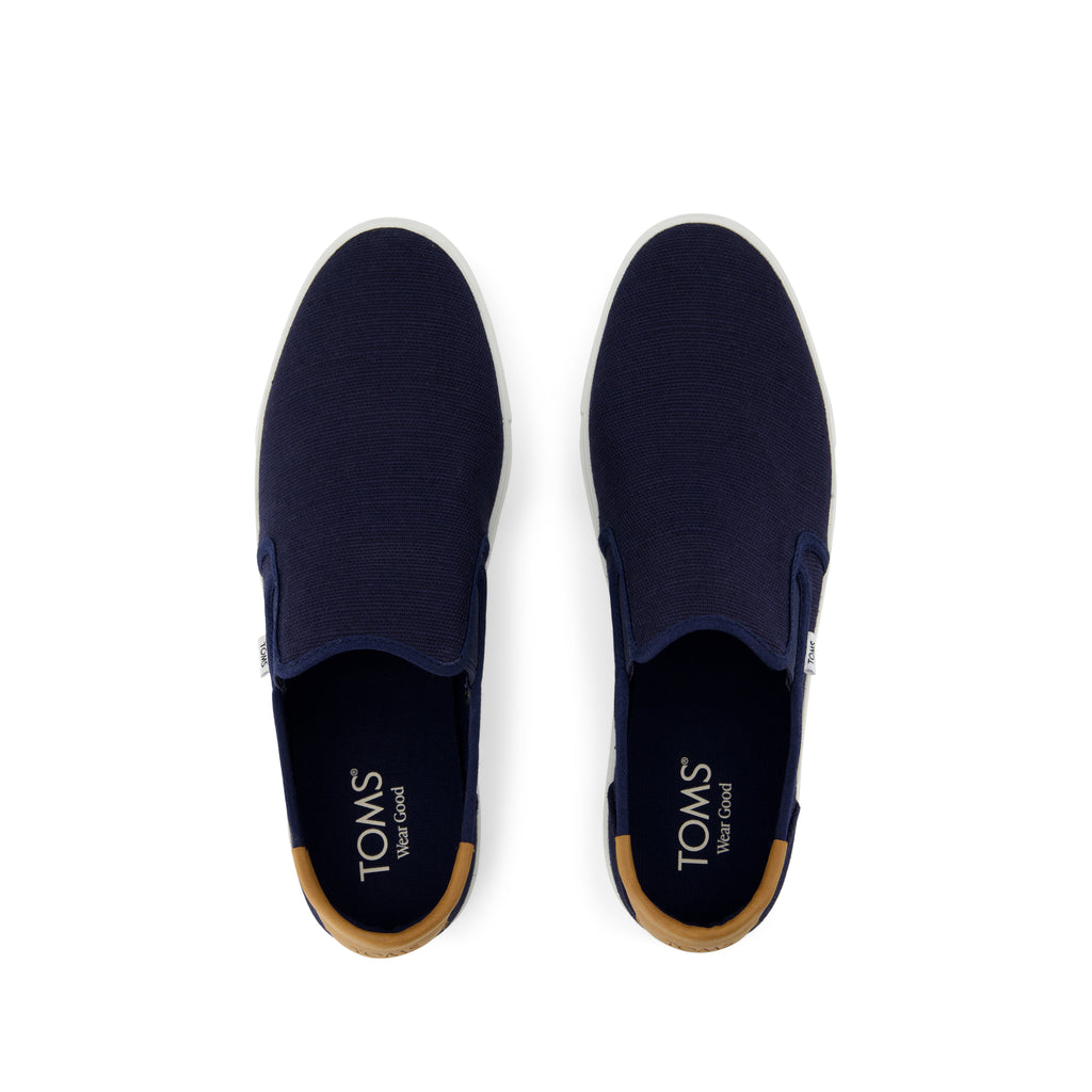 Baja 2.0 Slip On Sneaker - Navy Legacy Canvas Top View