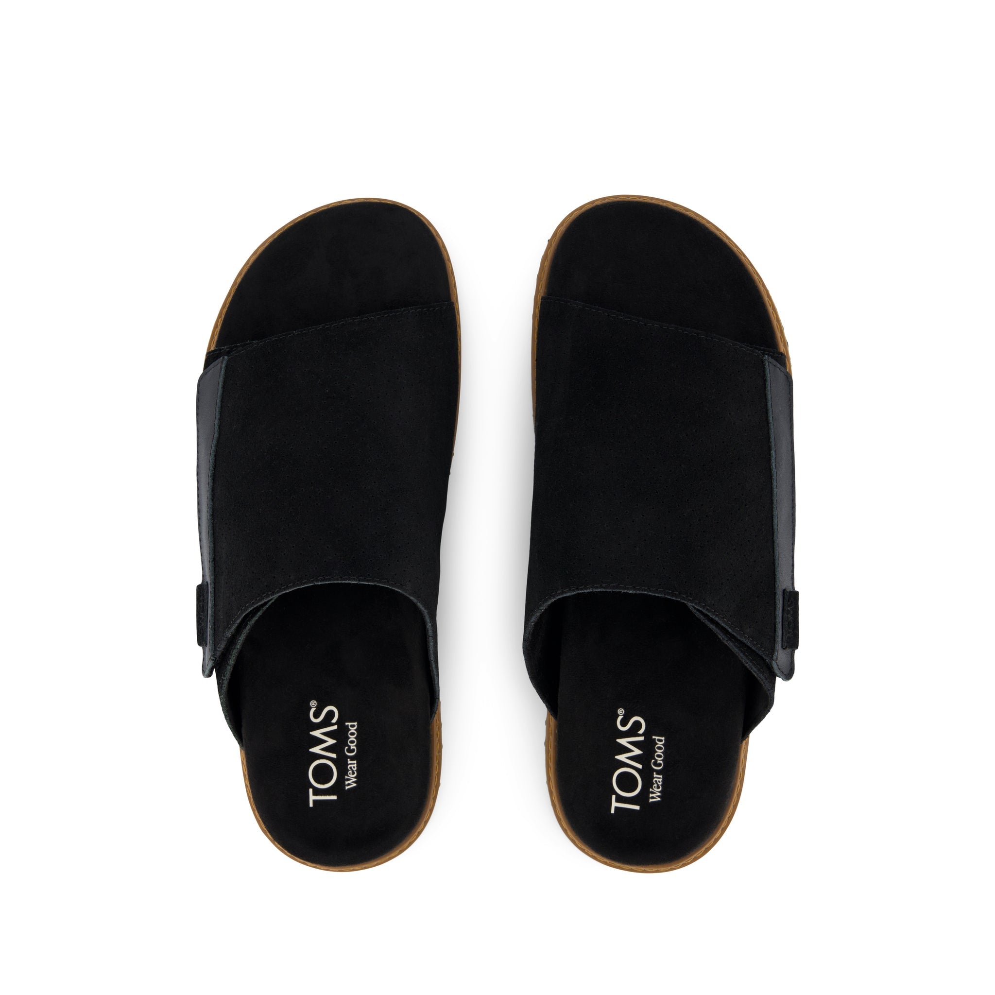 CLUBHAUS My Own SlideSandals Black サンダル Danilo Slide Sandal Black Perforated Suede – TOMS.com