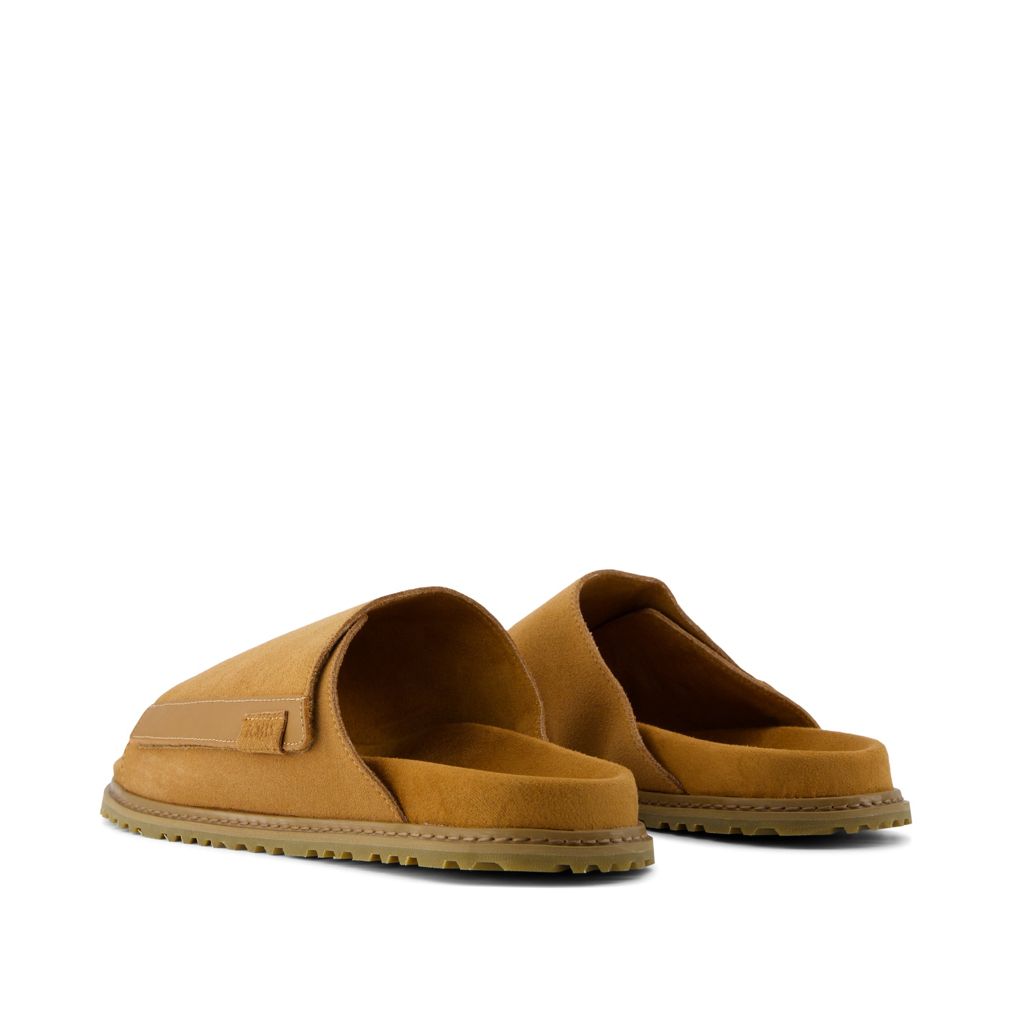 Danilo Slide Sandal - Tan Suede Back View