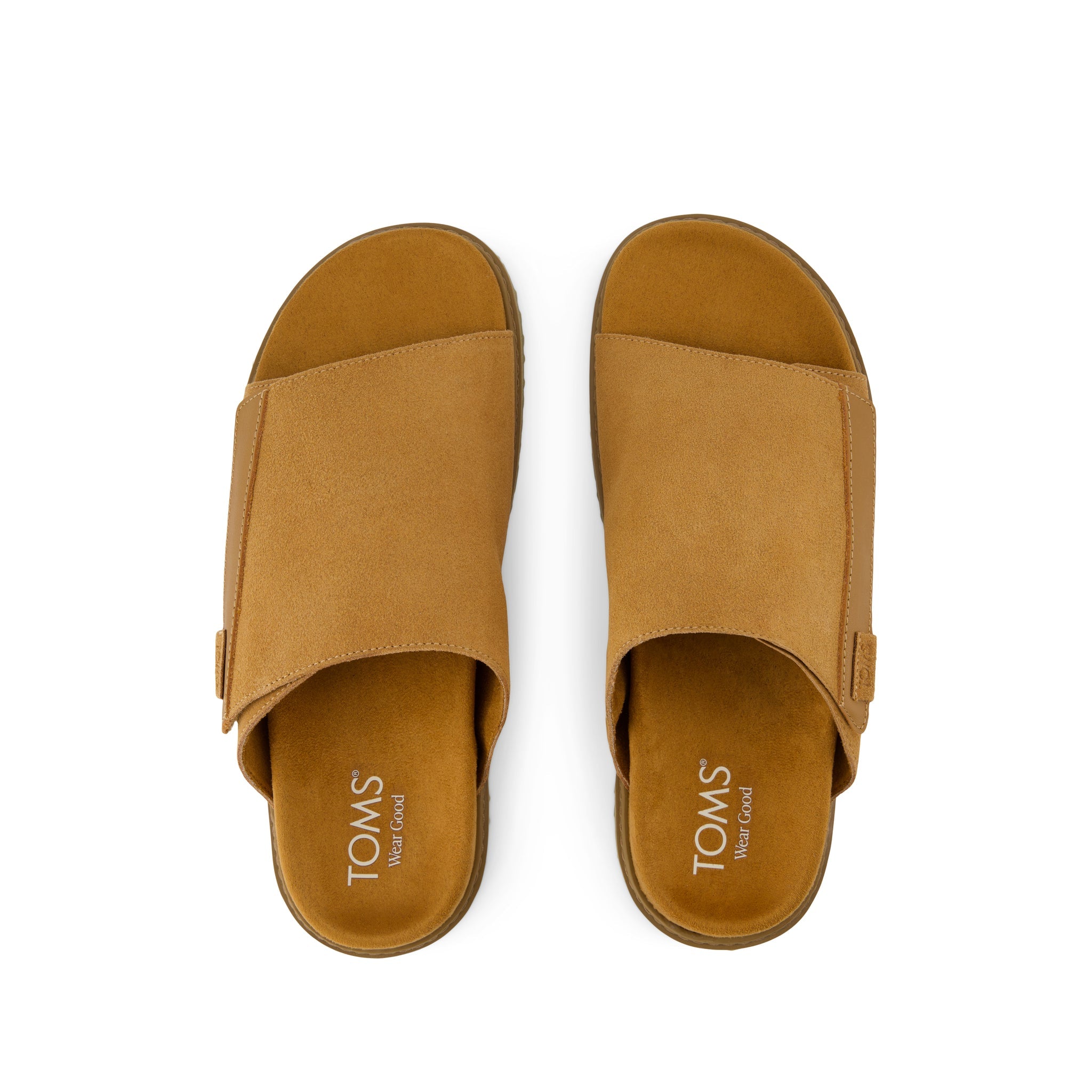Danilo Slide Sandal - Tan Suede Top View