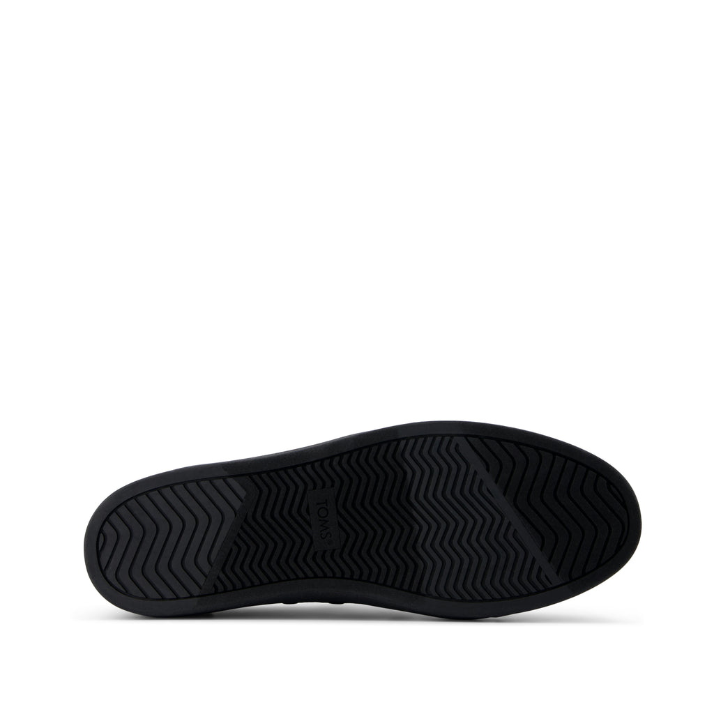 Baja 2.0 Slip On Sneaker - Black and Black Legacy Canvas Bottom Sole View