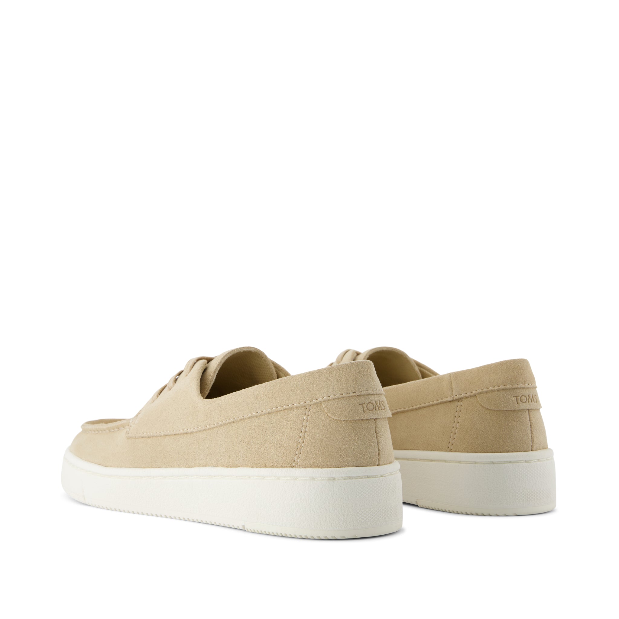 TRVL LITE London Loafer - Almond Suede Back View