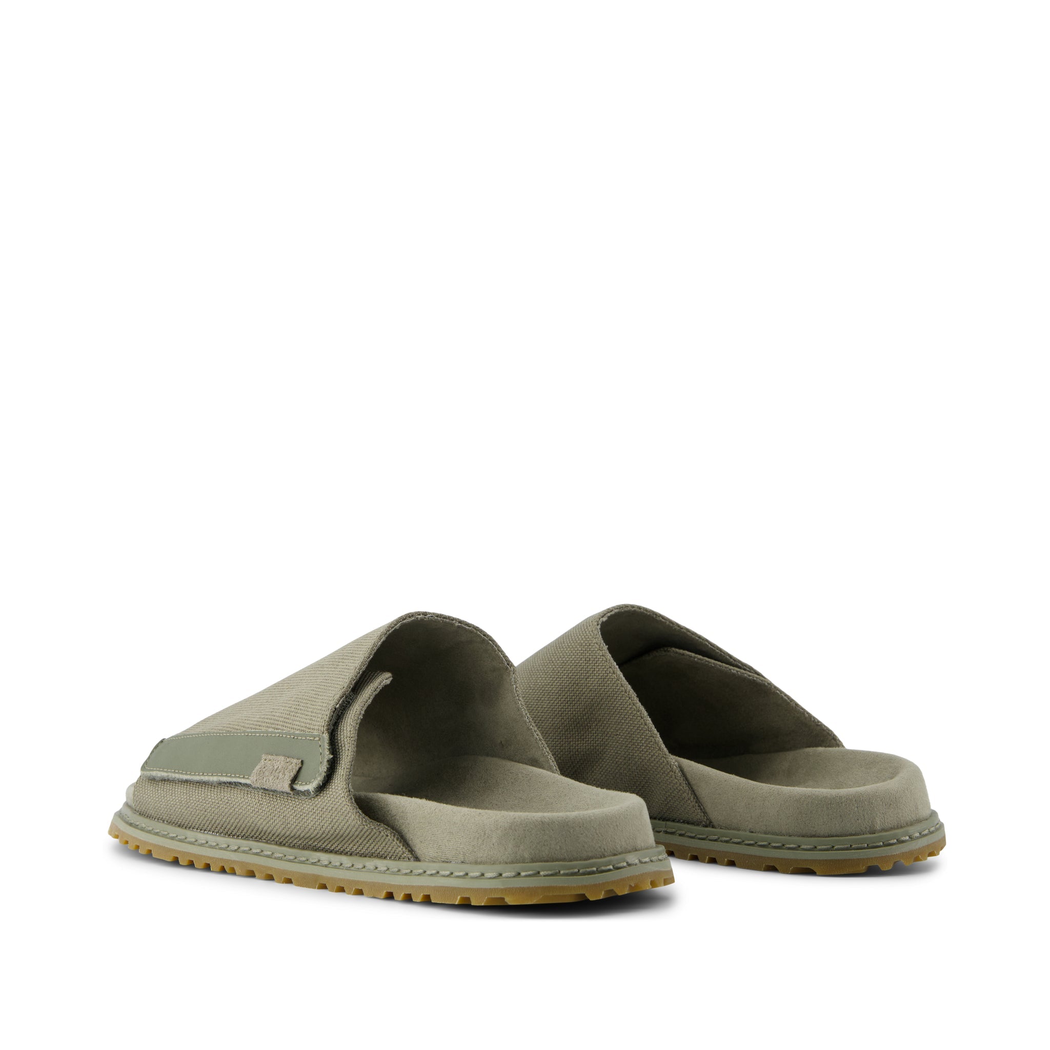 Danilo Slide Sandal - Vetiver Grey Heavy Canvas Back View