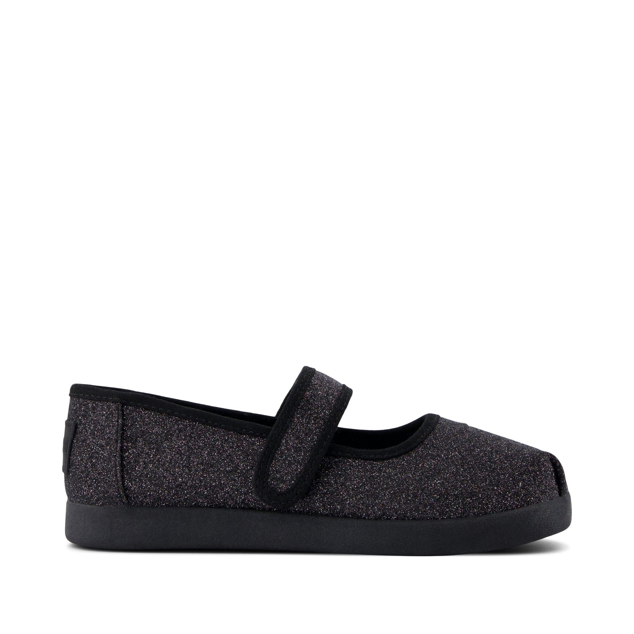 Nora Mary Jane Kids Shoe - Black Iridescent Glimmer Side View