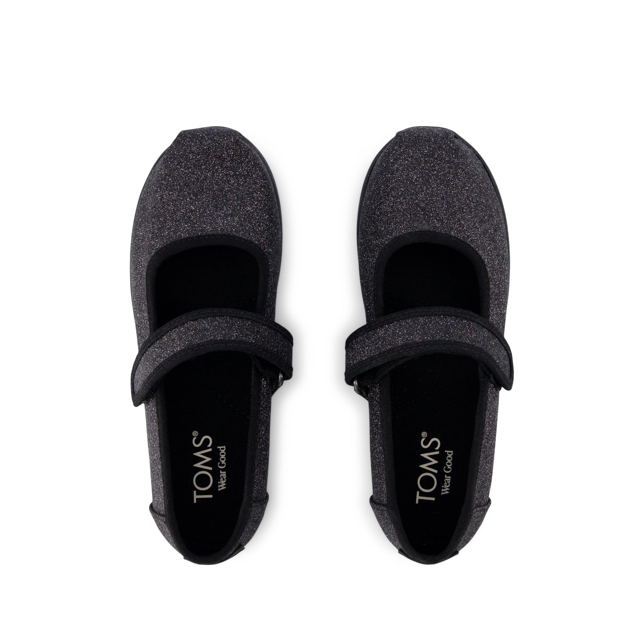 Nora Mary Jane Black Iridescent Glimmer Kids Shoe – TOMS.com