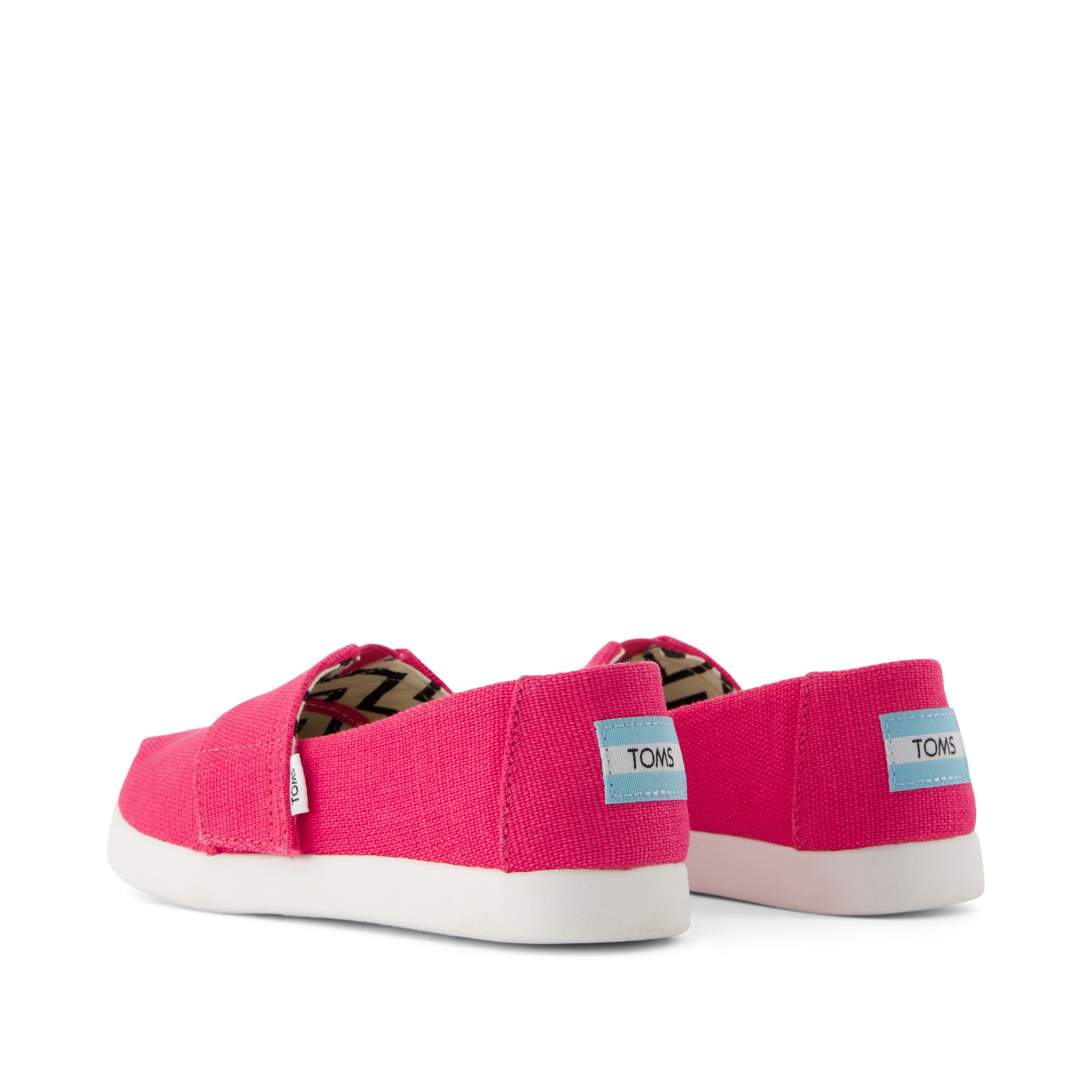Alpargata Classic Kids Shoe - Fuchsia Heritage Canvas Back View